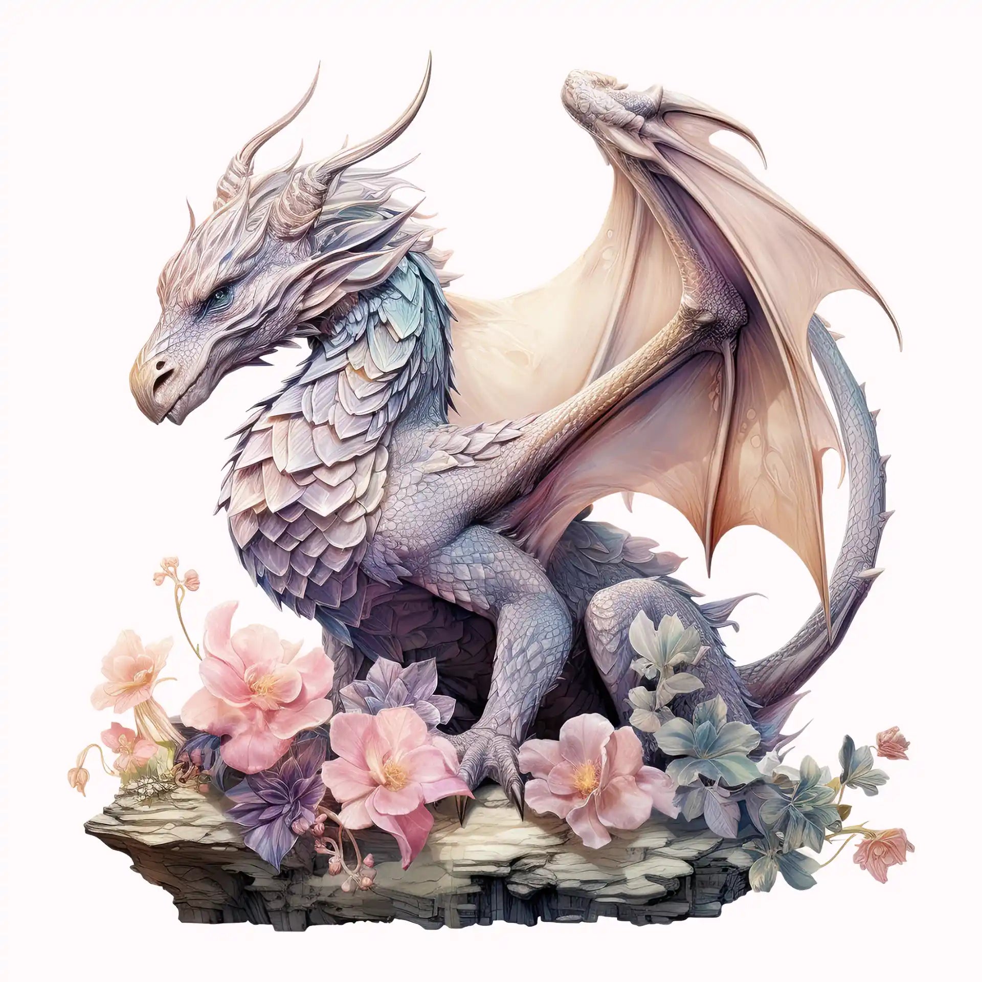 Permanent Sticker Drache Rubinflügel