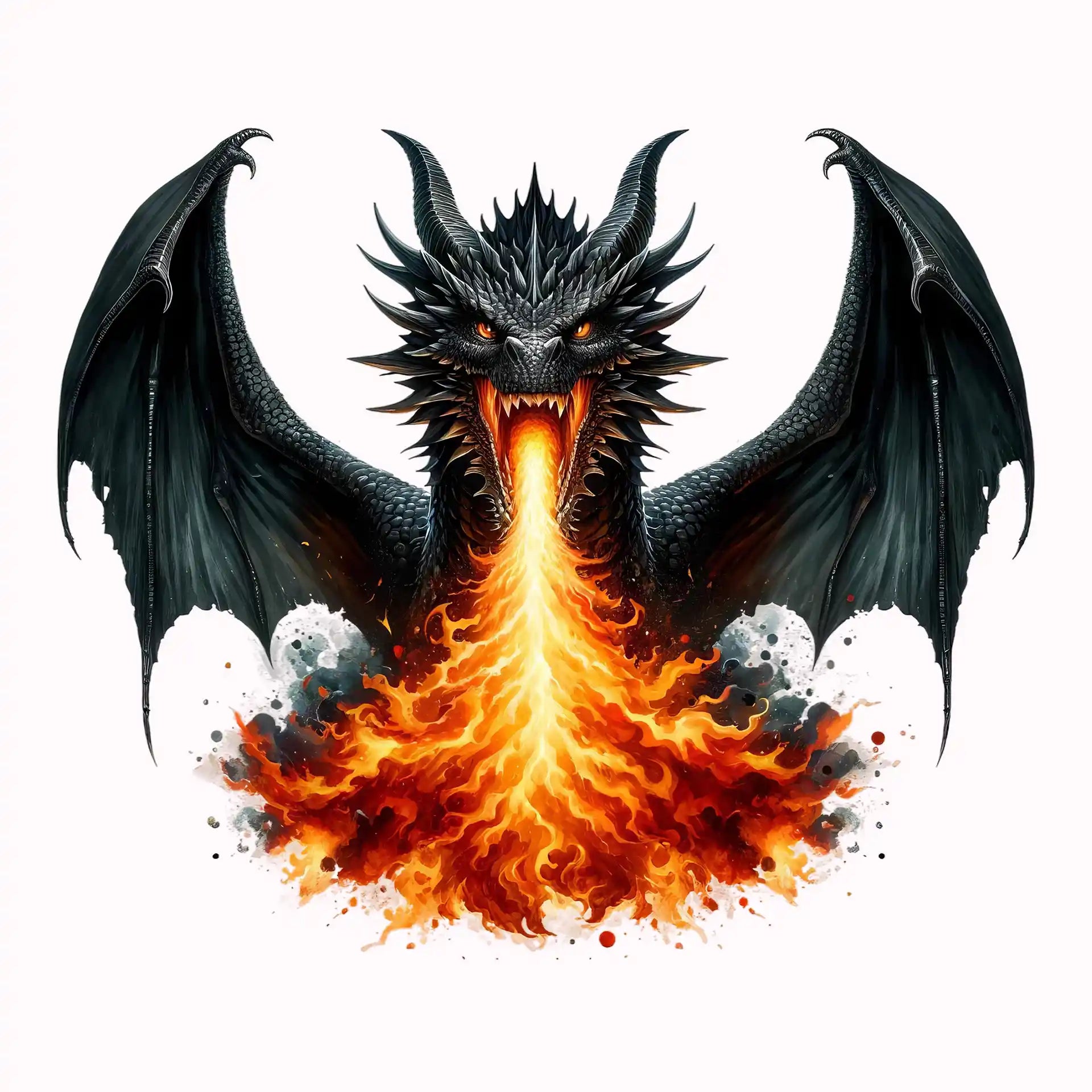 Permanent Sticker Drachenfeuer