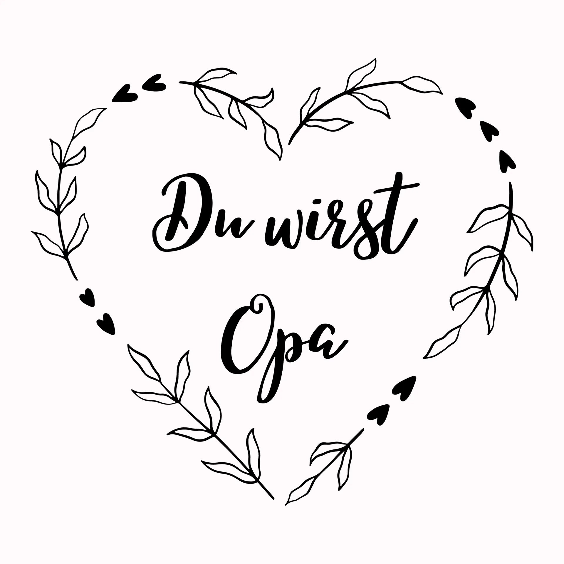 Permanent Sticker Du wirst Opa