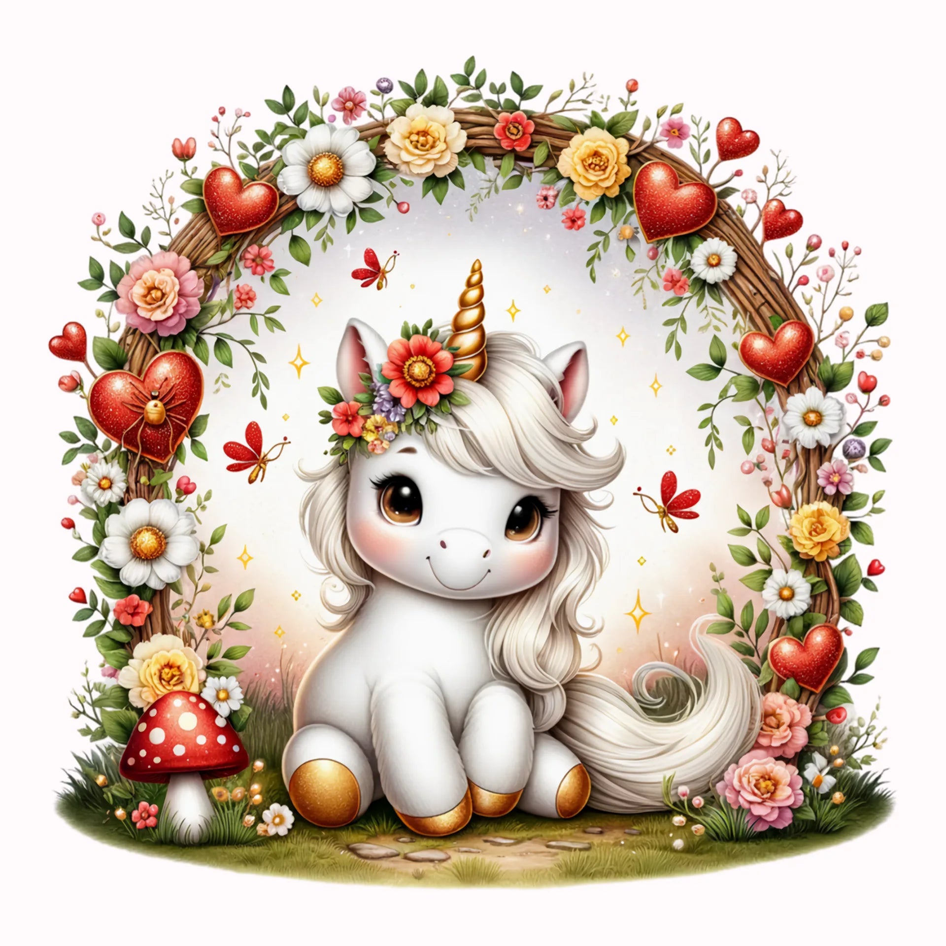 Permanent Sticker Einhorn Aurelias Naturzauber