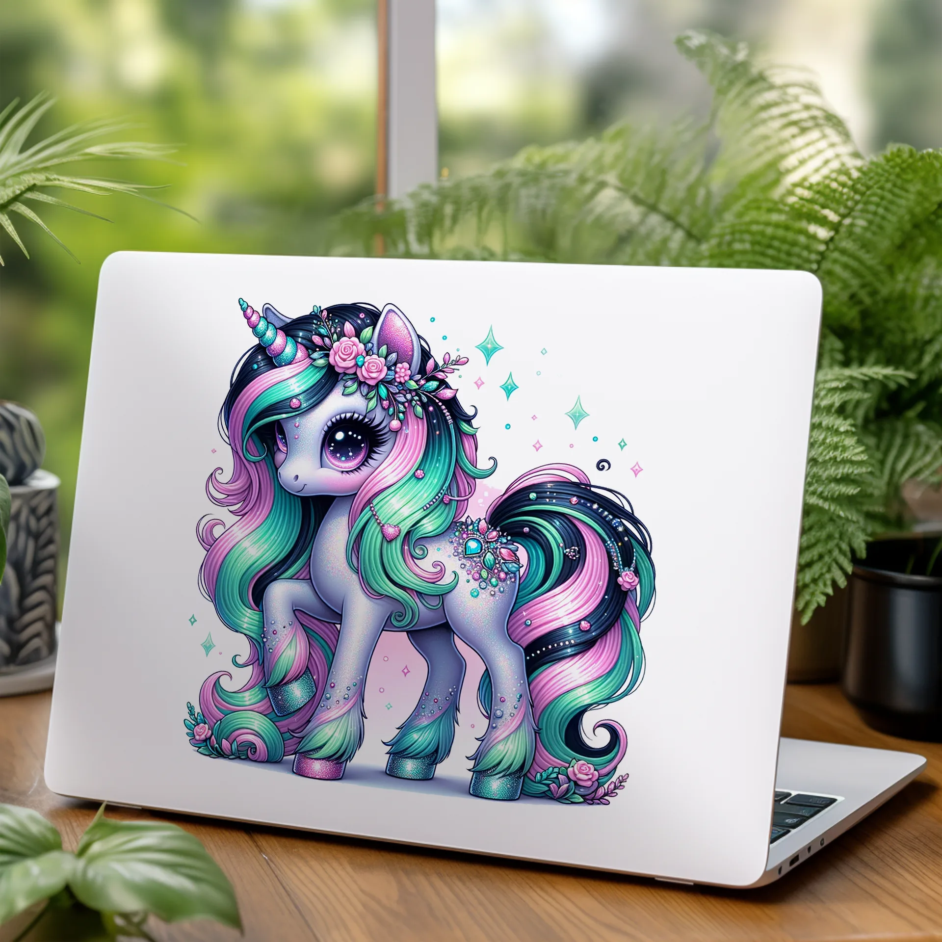 Permanent Sticker Einhorn Celestia Funkellicht