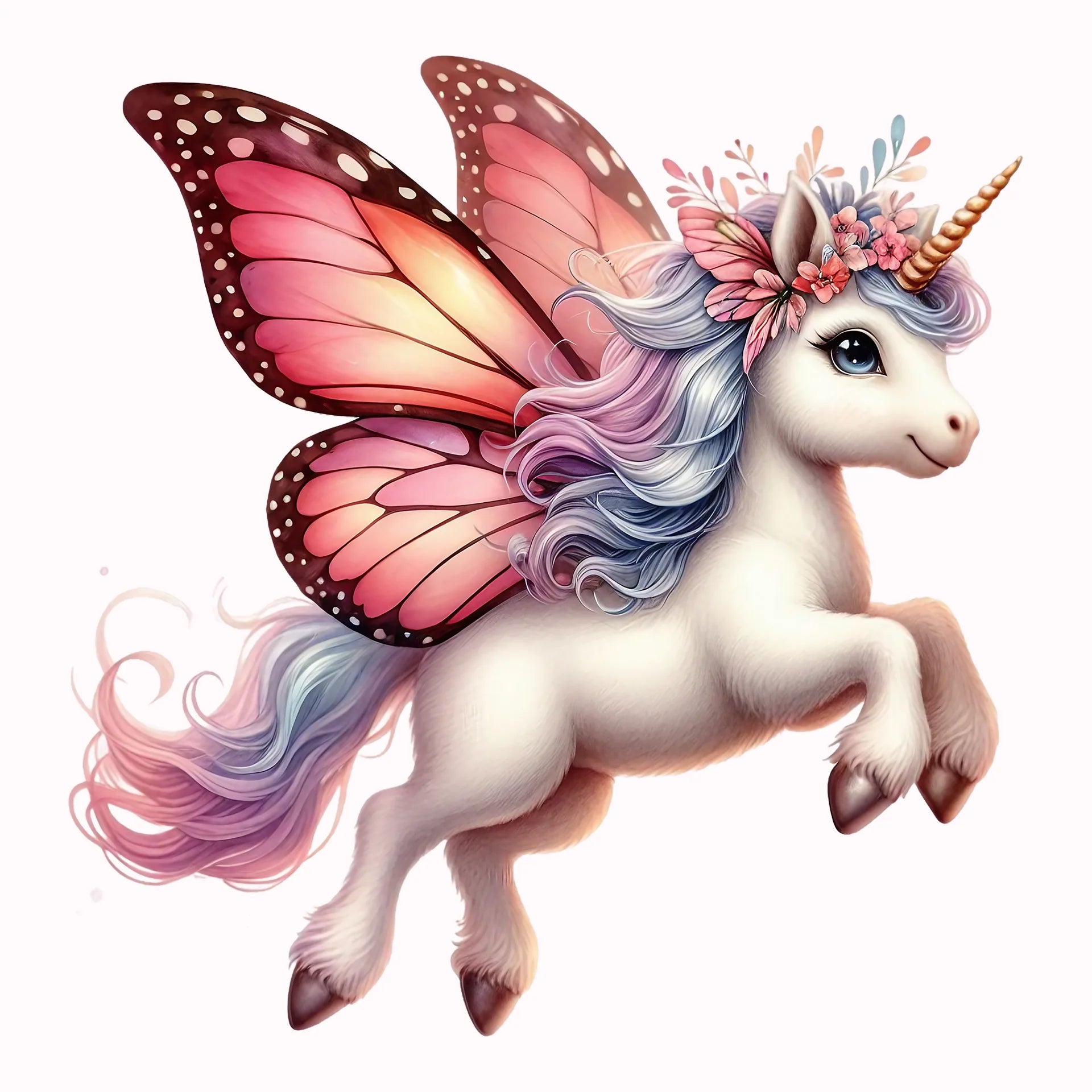 Permanent Sticker Einhorn Elara Feenflug