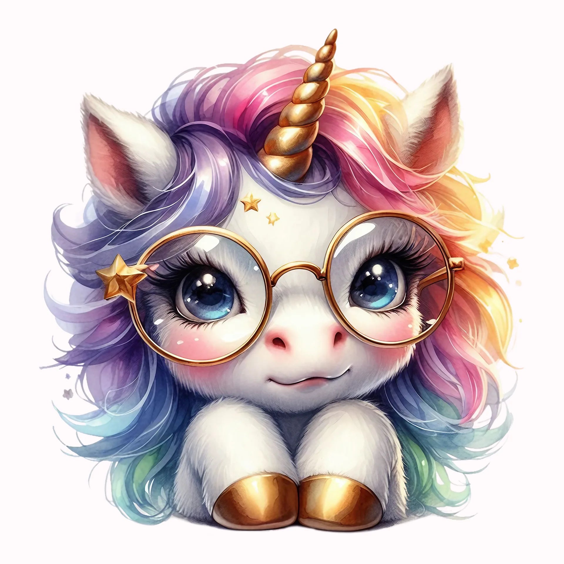 Permanent Sticker Einhorn Fibi