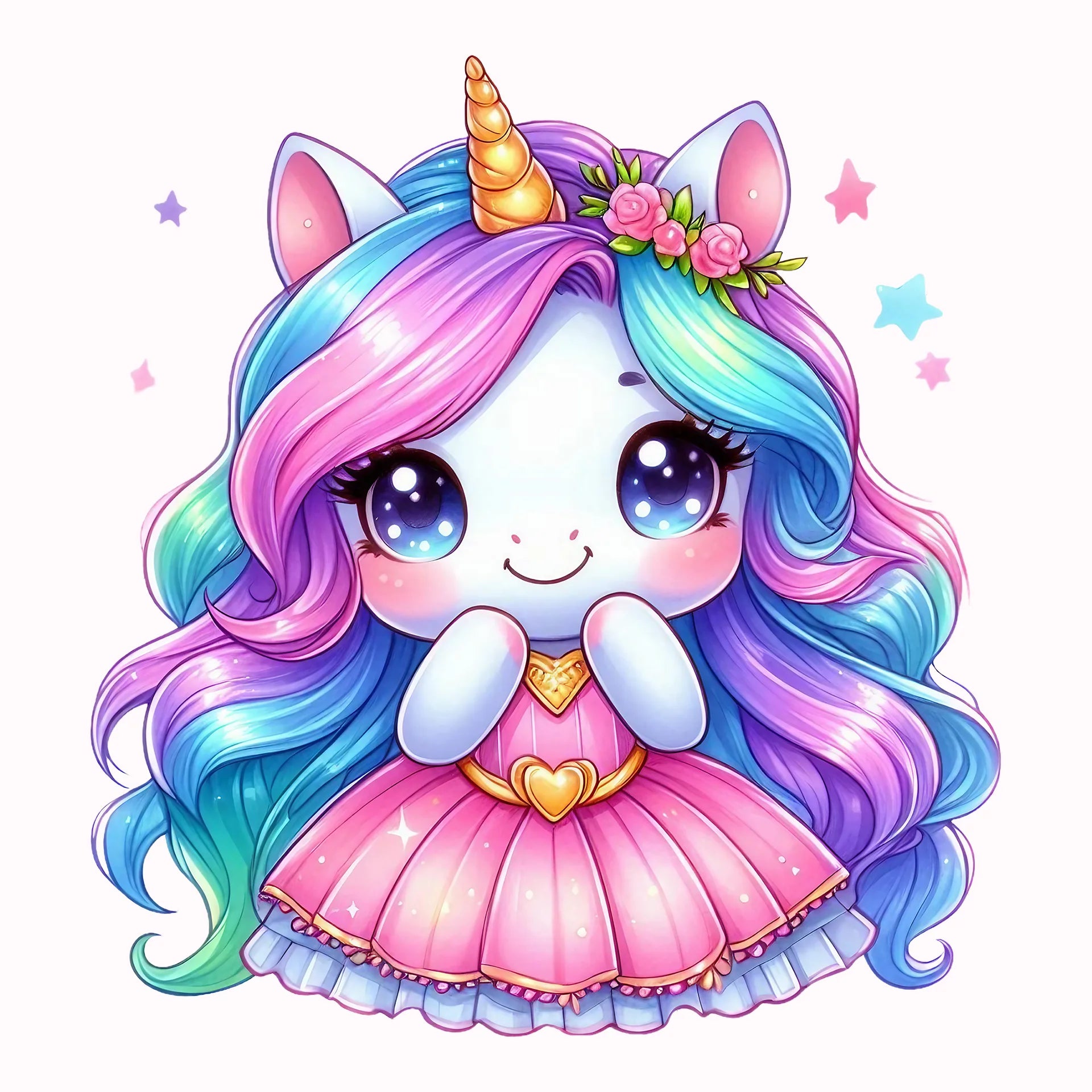 Permanent Sticker Einhorn Joy Glitzerträumchen