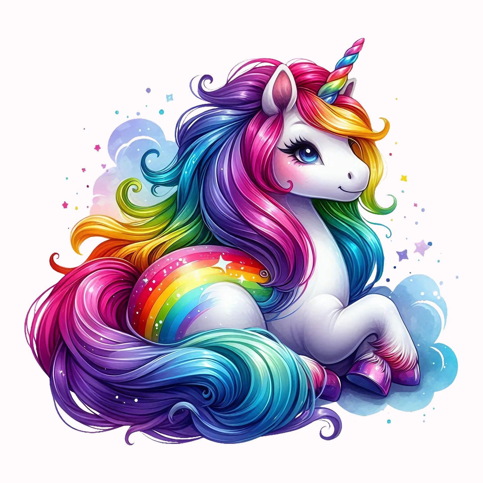 Permanent Sticker Einhorn Nia Buntmagie