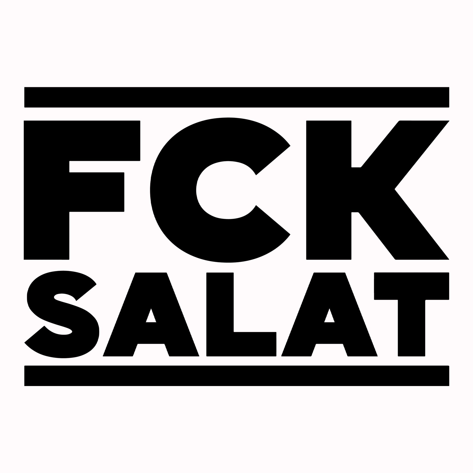 Permanent Sticker FCK SALAT