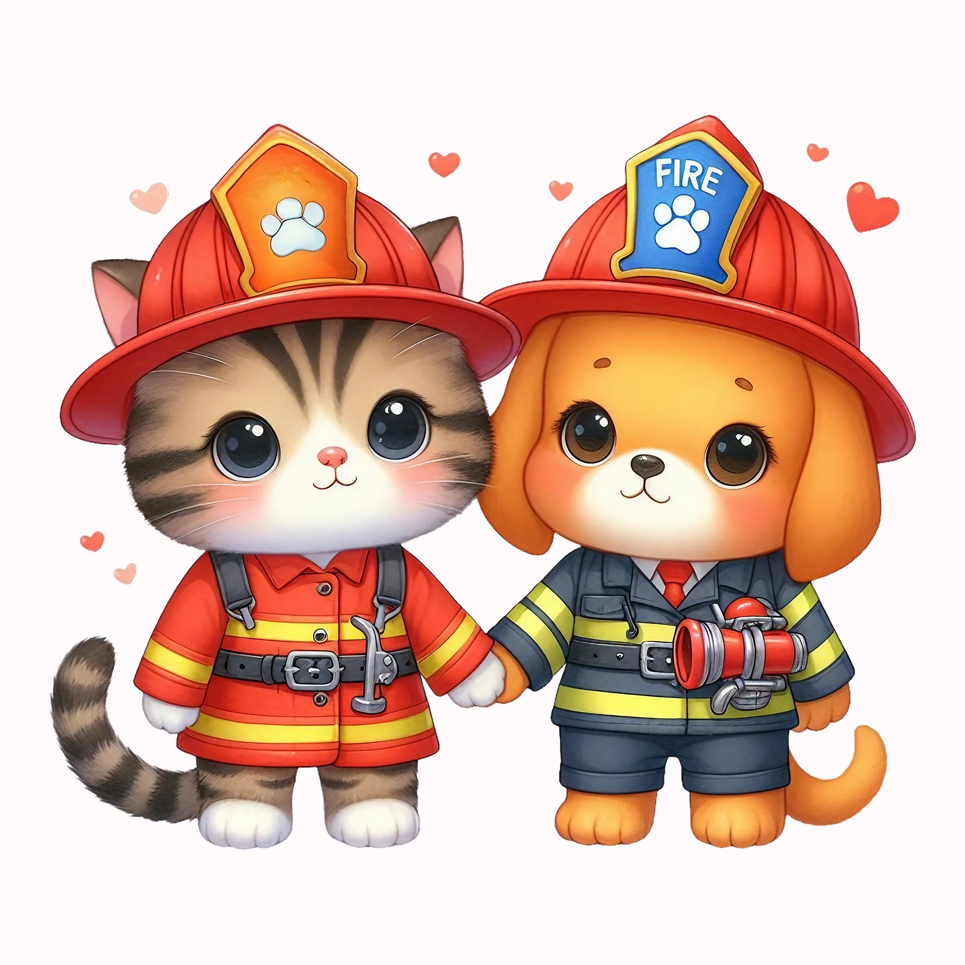 Permanent Sticker Feuerwehrfreunde Flammenhelden