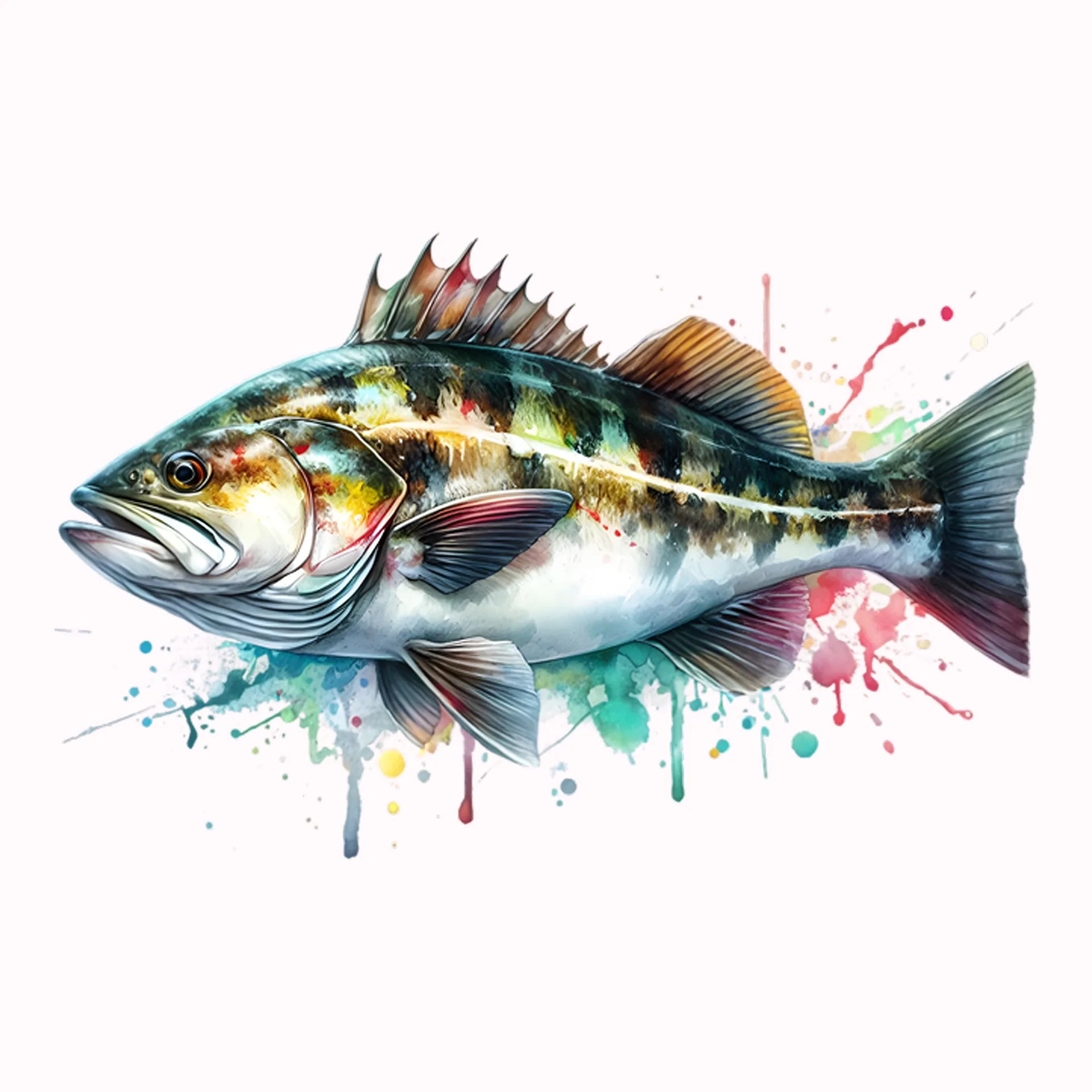 Permanent Sticker Fisch Angeltraum