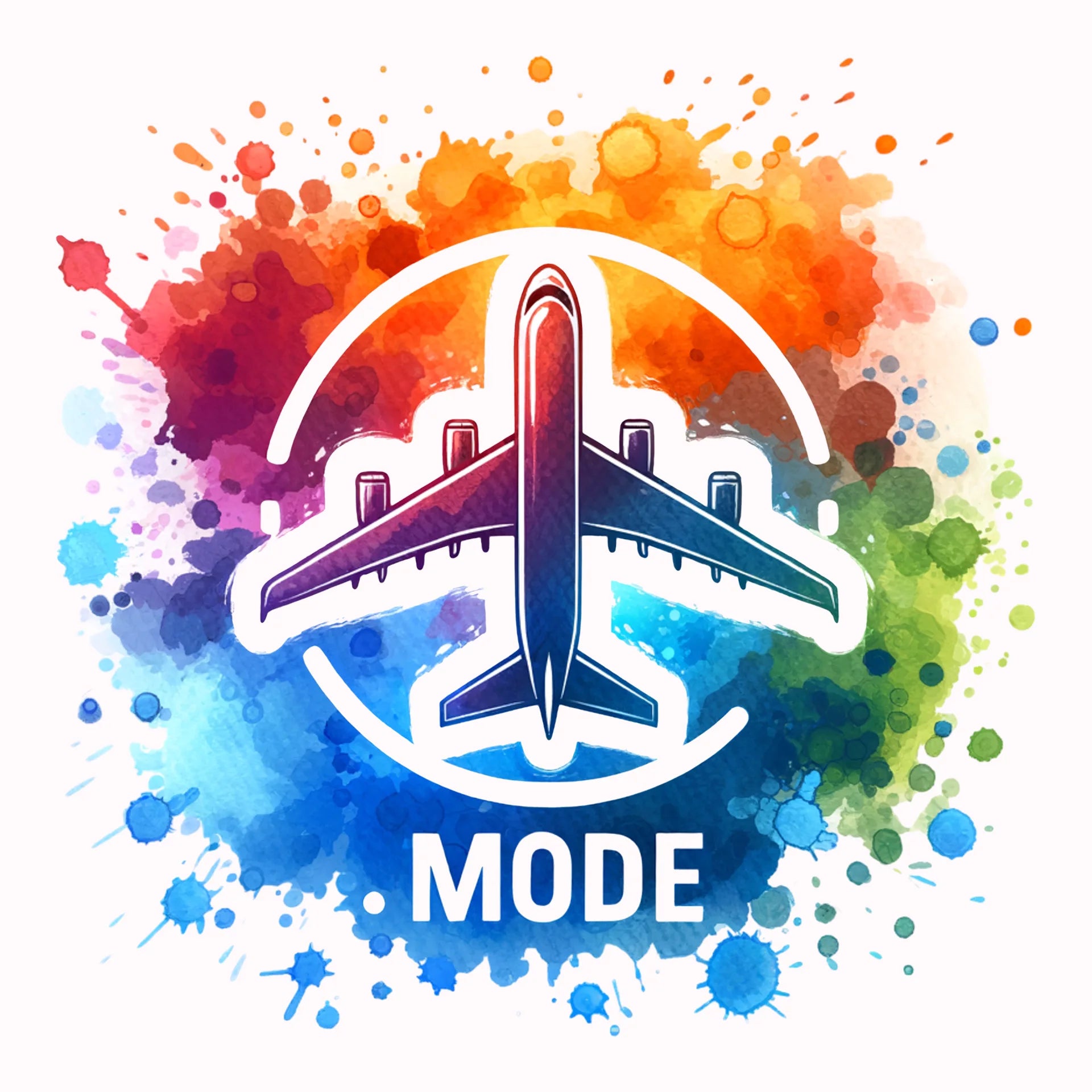 Permanent Sticker Flugmodus