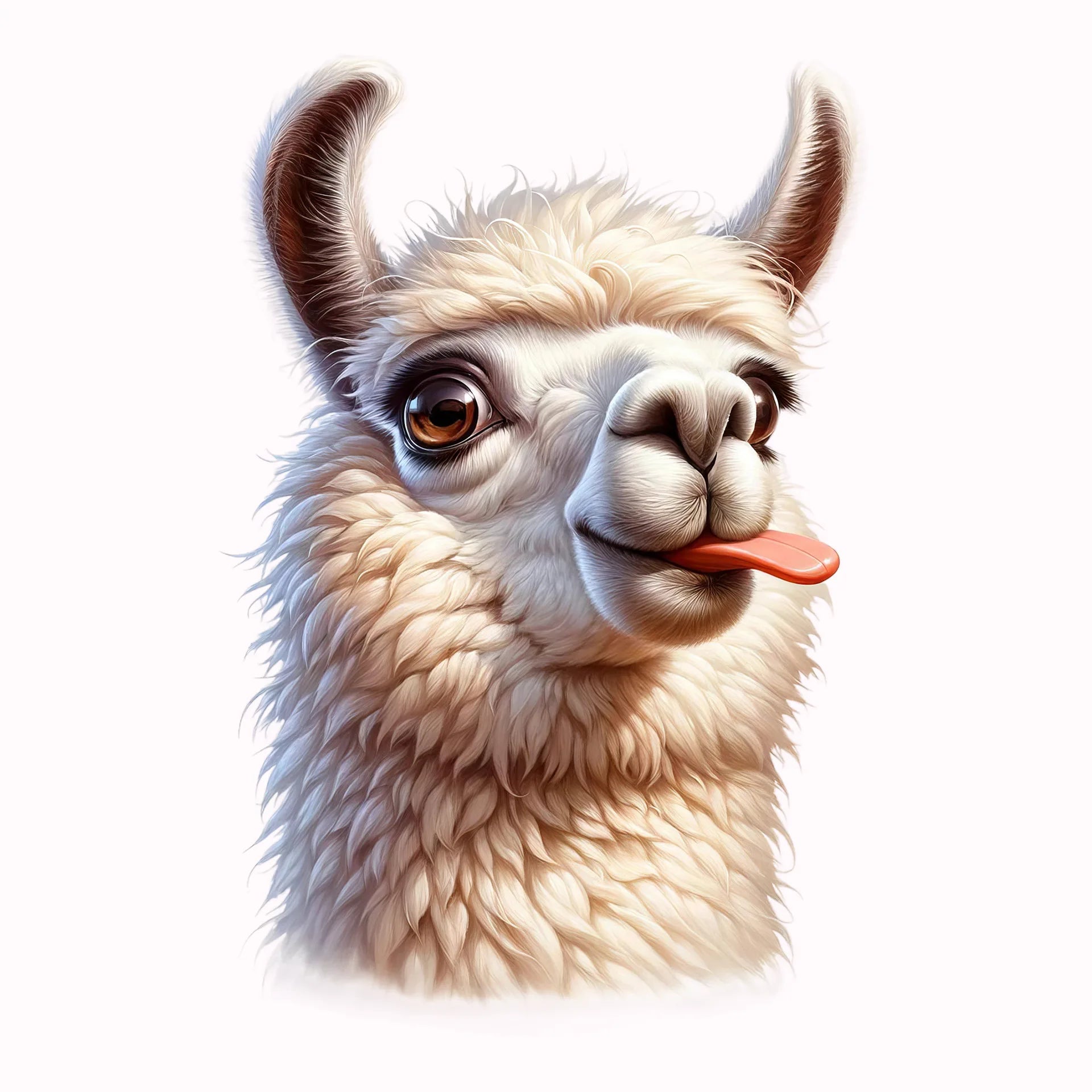 Permanent Sticker Freches Lama Freundchen