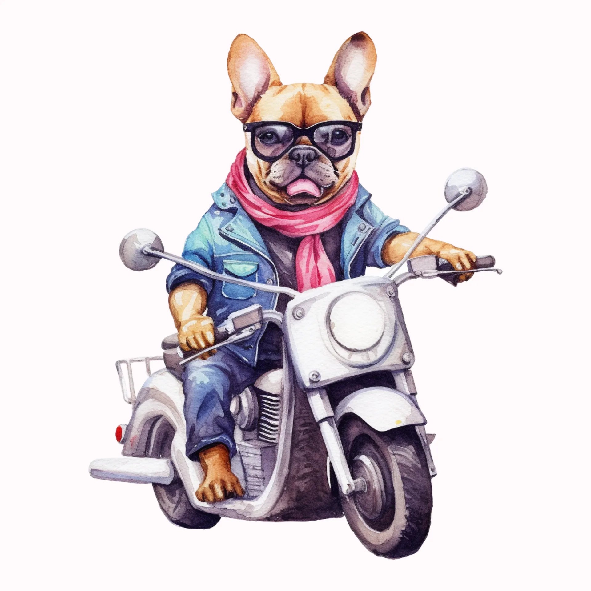 Permanent Sticker Frenchi Biker