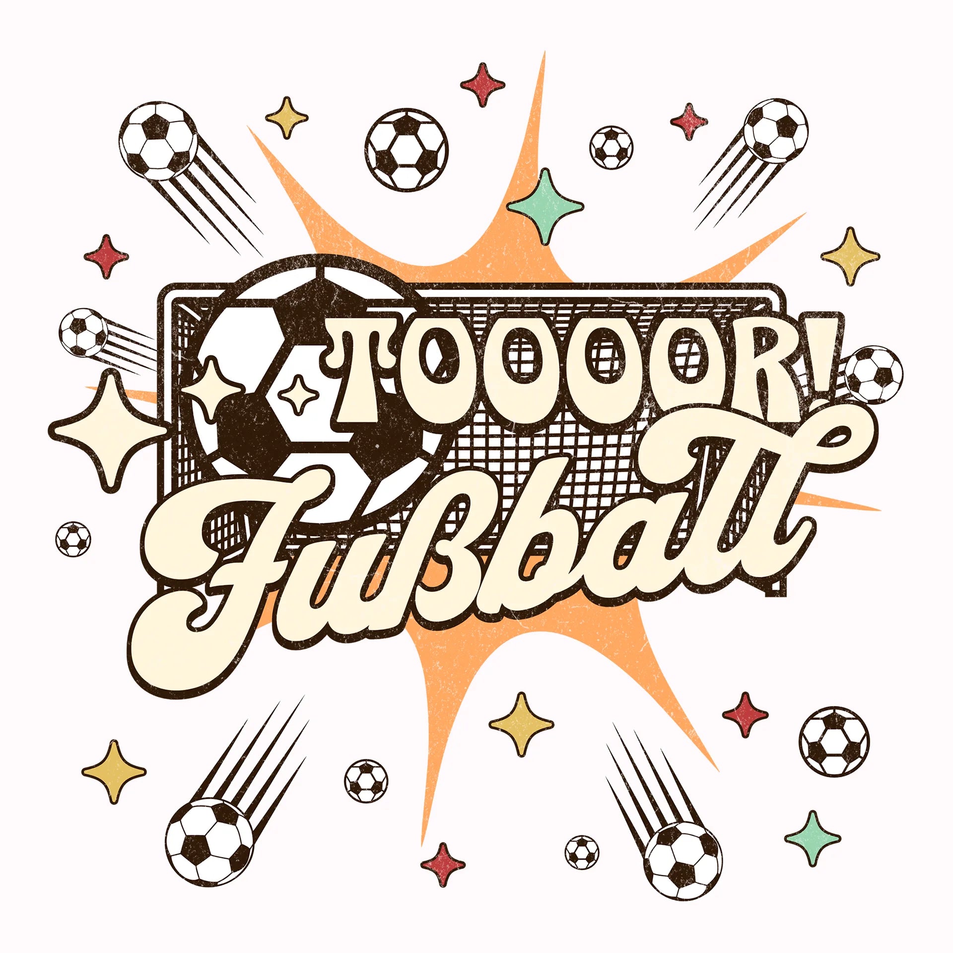 Permanent Sticker Fußball Toooor