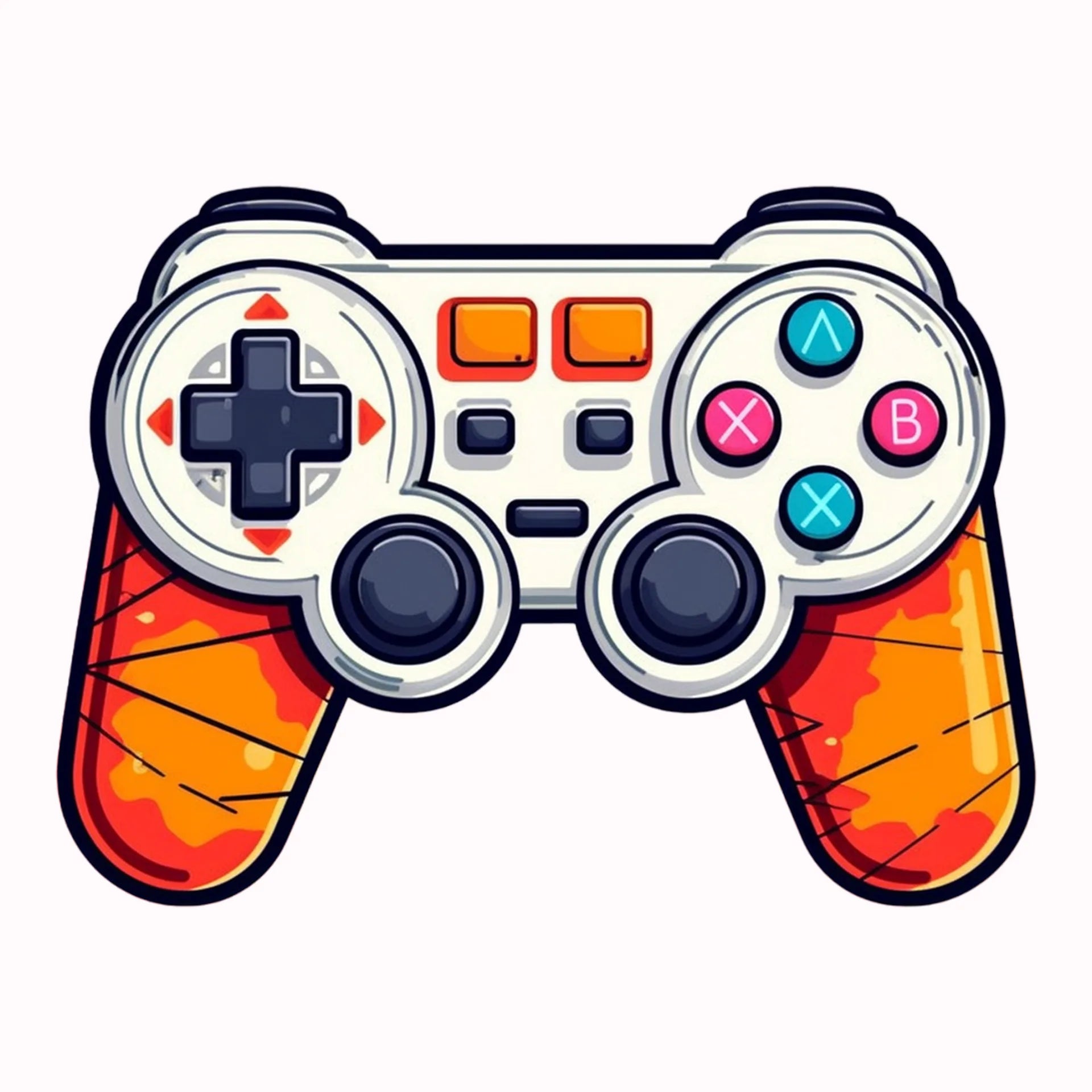 Permanent Sticker Gamepad Controller Tiger