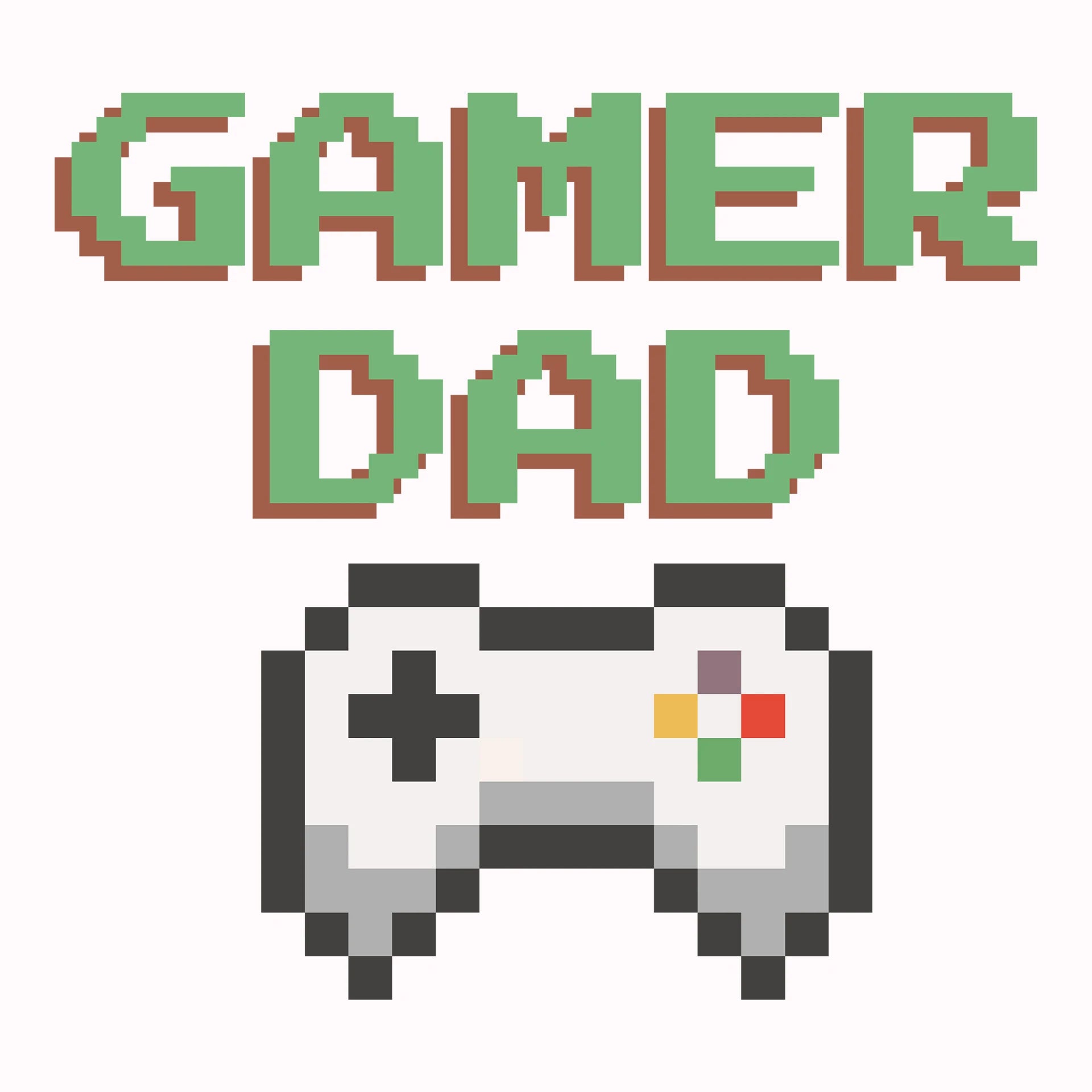 Permanent Sticker Gamer Dad Controller