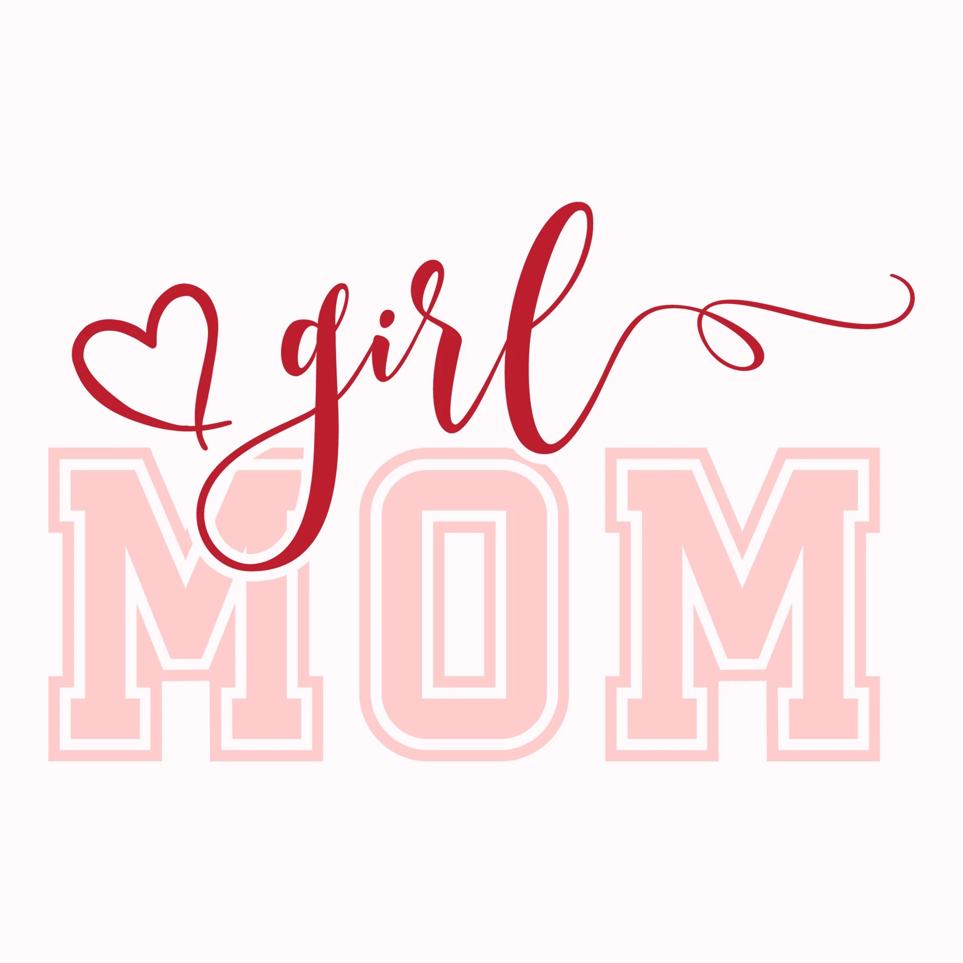 Permanent Sticker Girl Mom