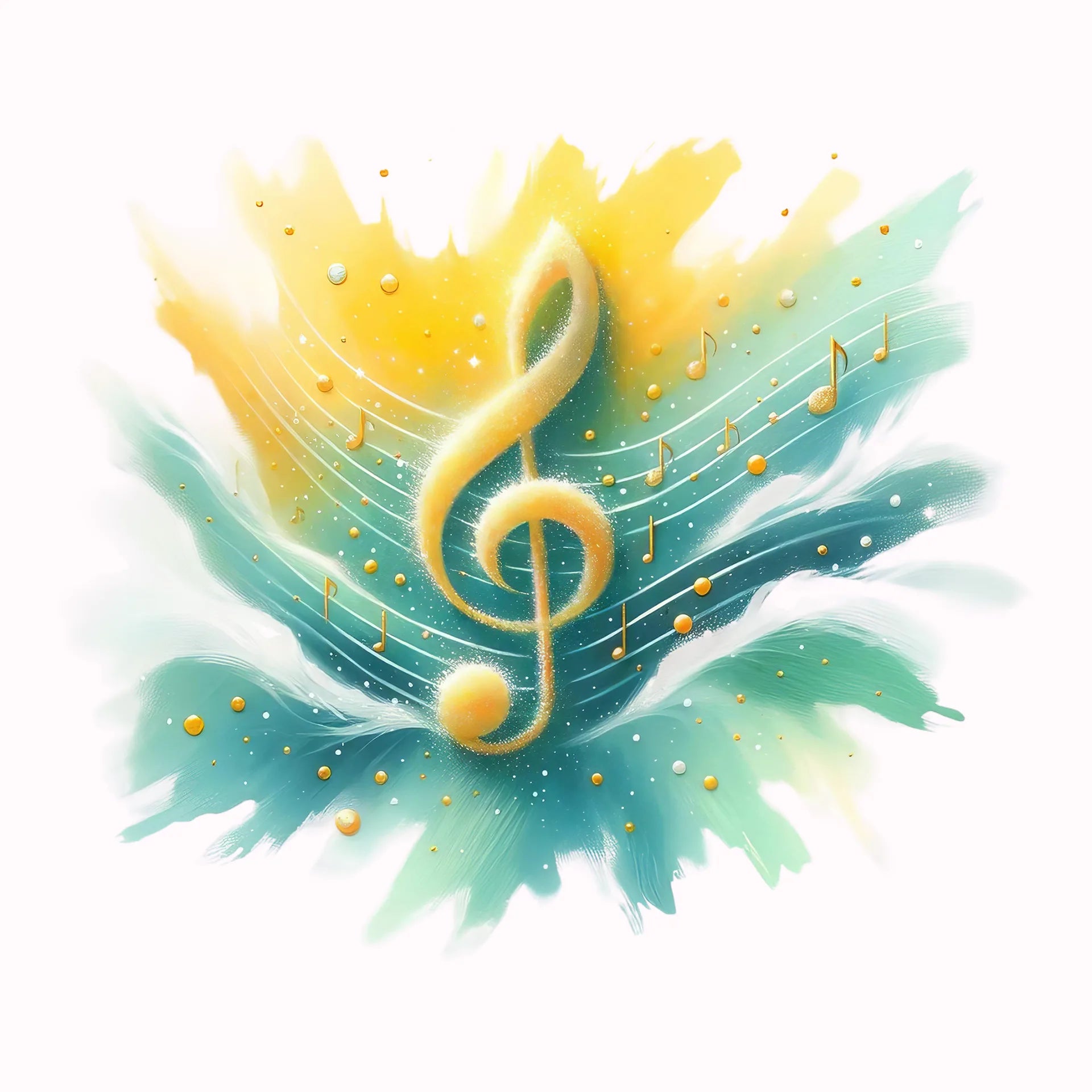 Permanent Sticker Goldene Melodie