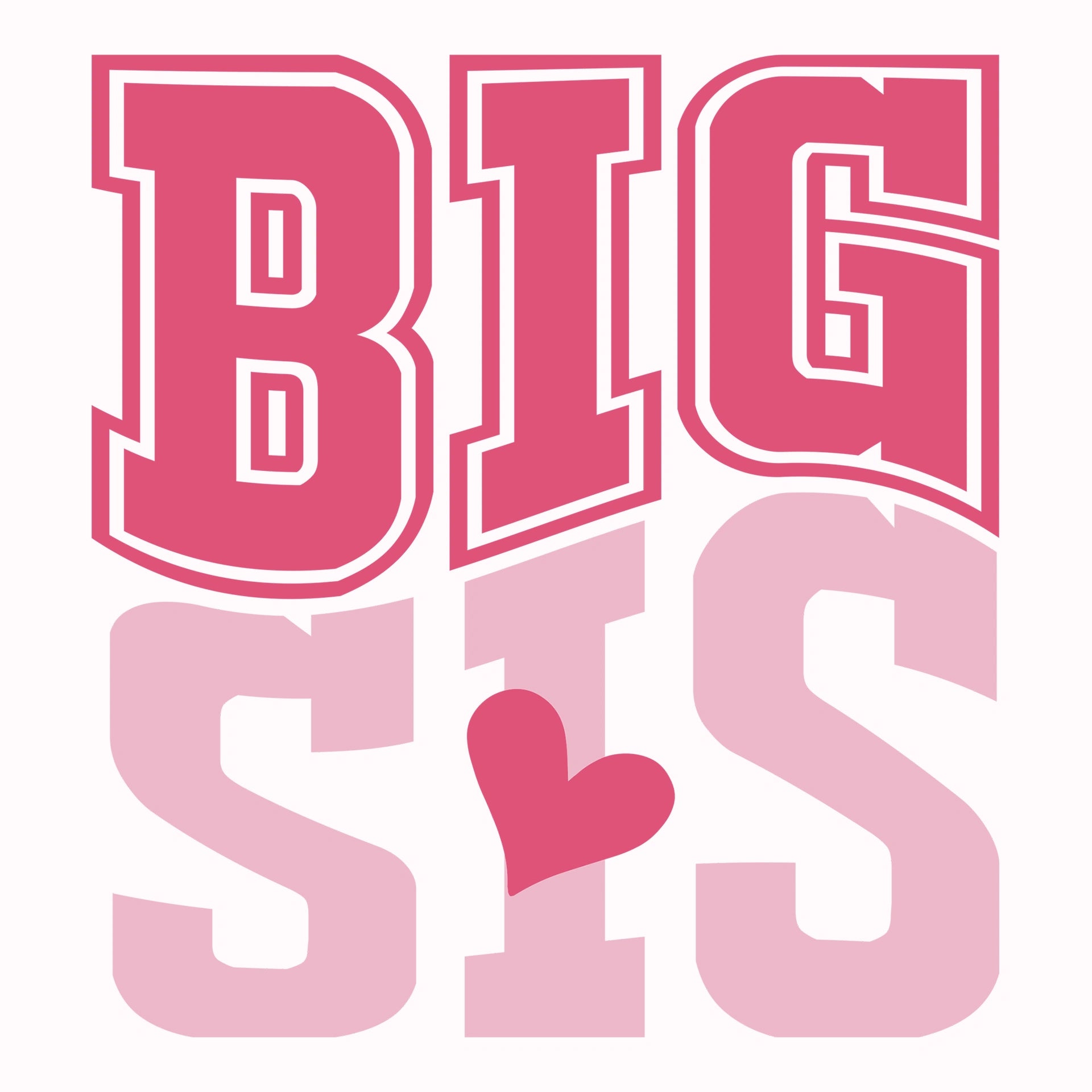 Permanent Sticker Große Schwester - Big Sis
