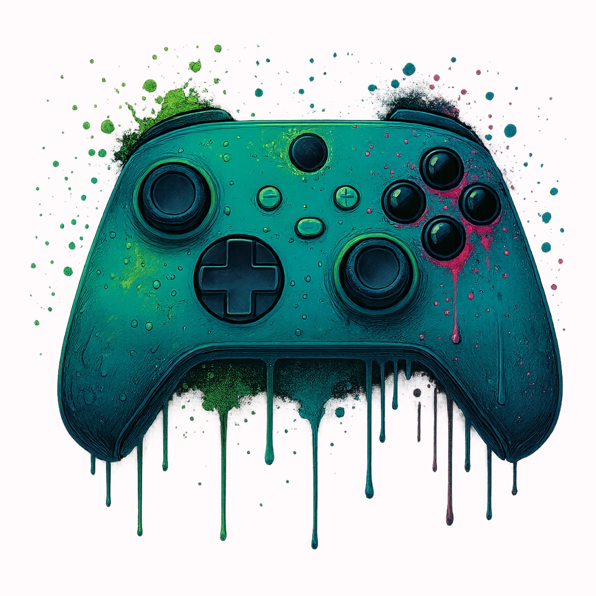 Permanent Sticker Grüner Controller