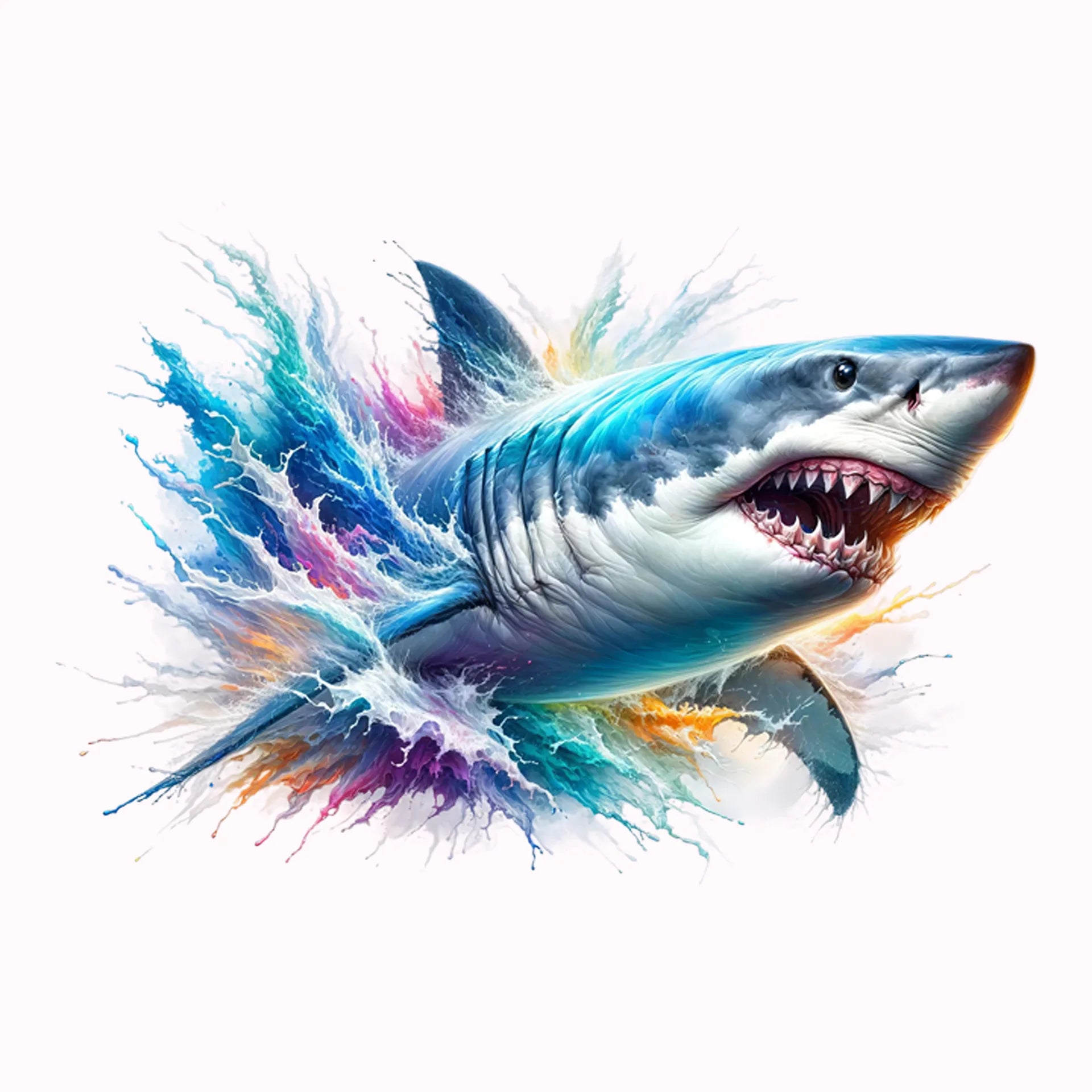 Permanent Sticker Hai Splash