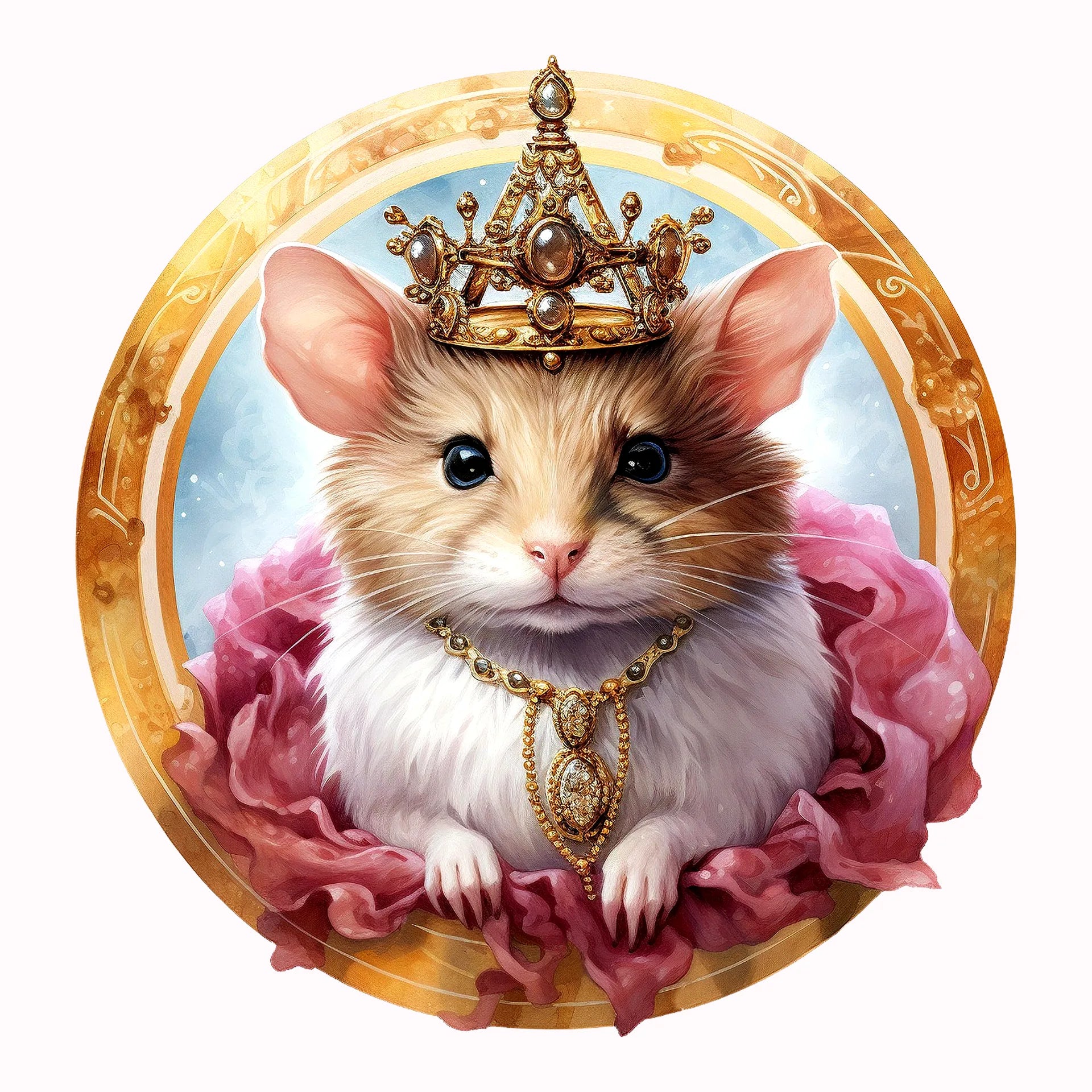 Permanent Sticker Hamster Prinzessin