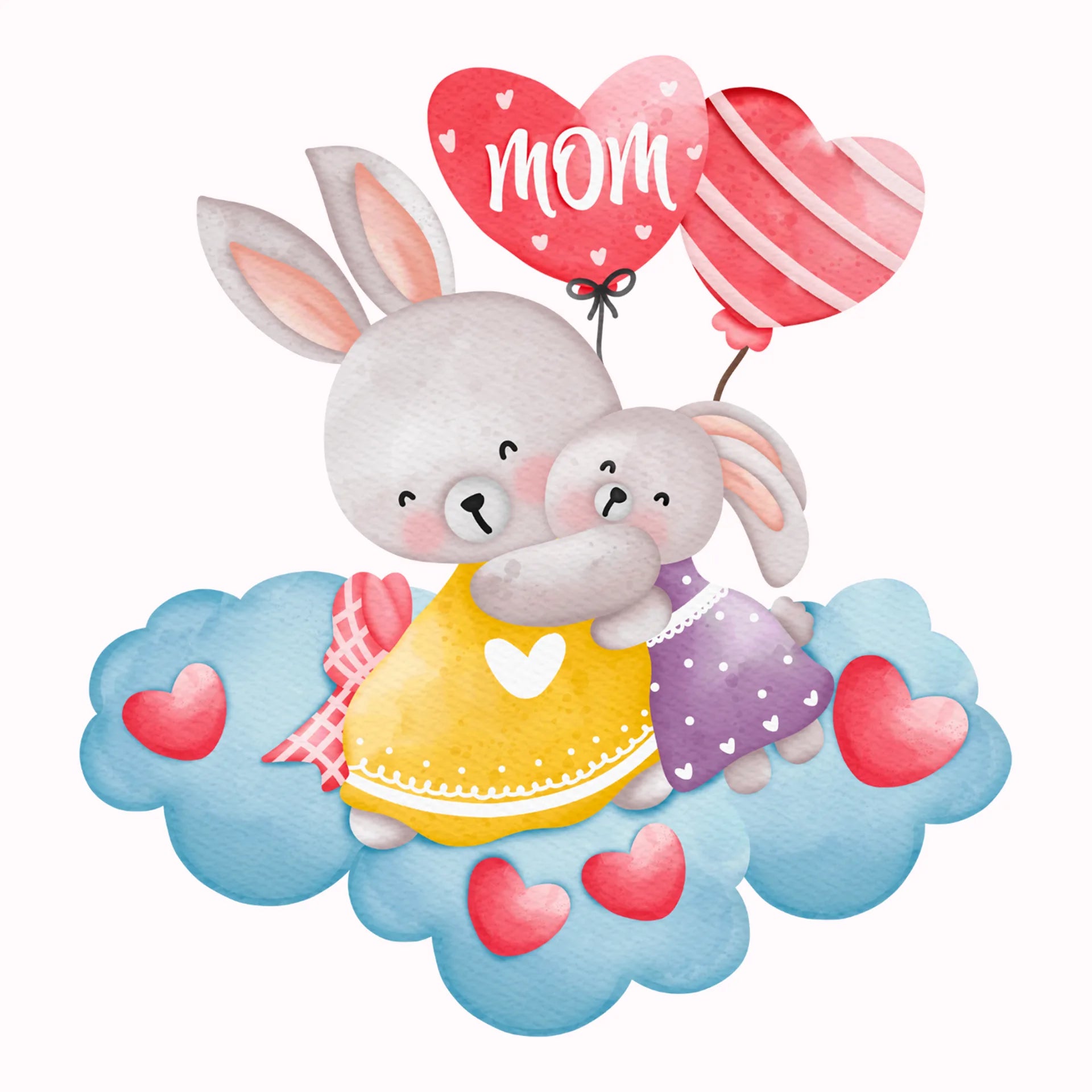 Permanent Sticker Hasen Mama