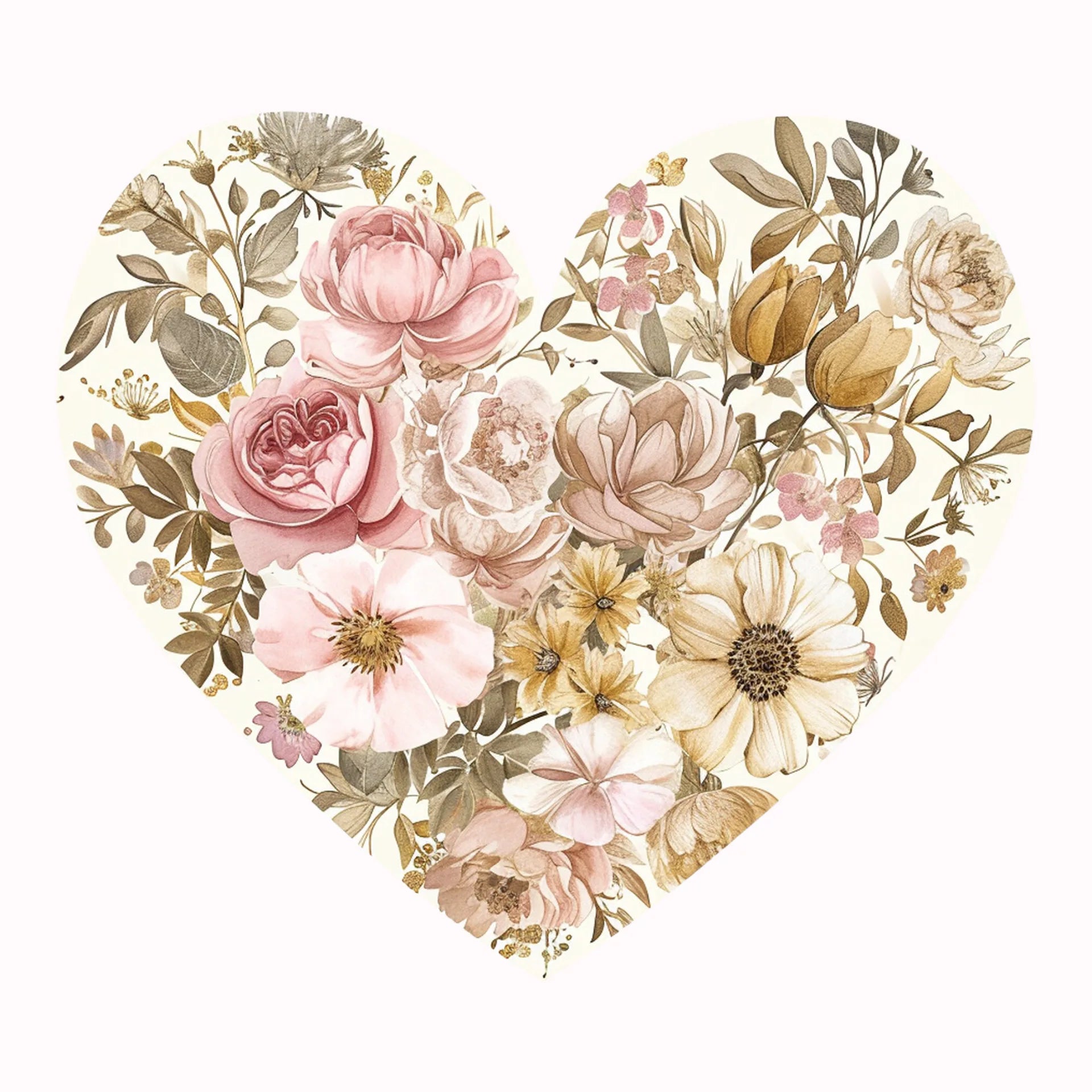 Permanent Sticker Herz Antikes Amore