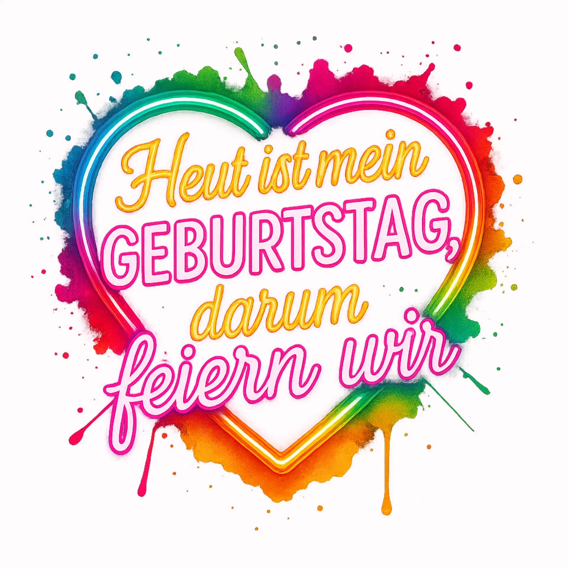 Permanent Sticker Heut ist mein Geburtstag