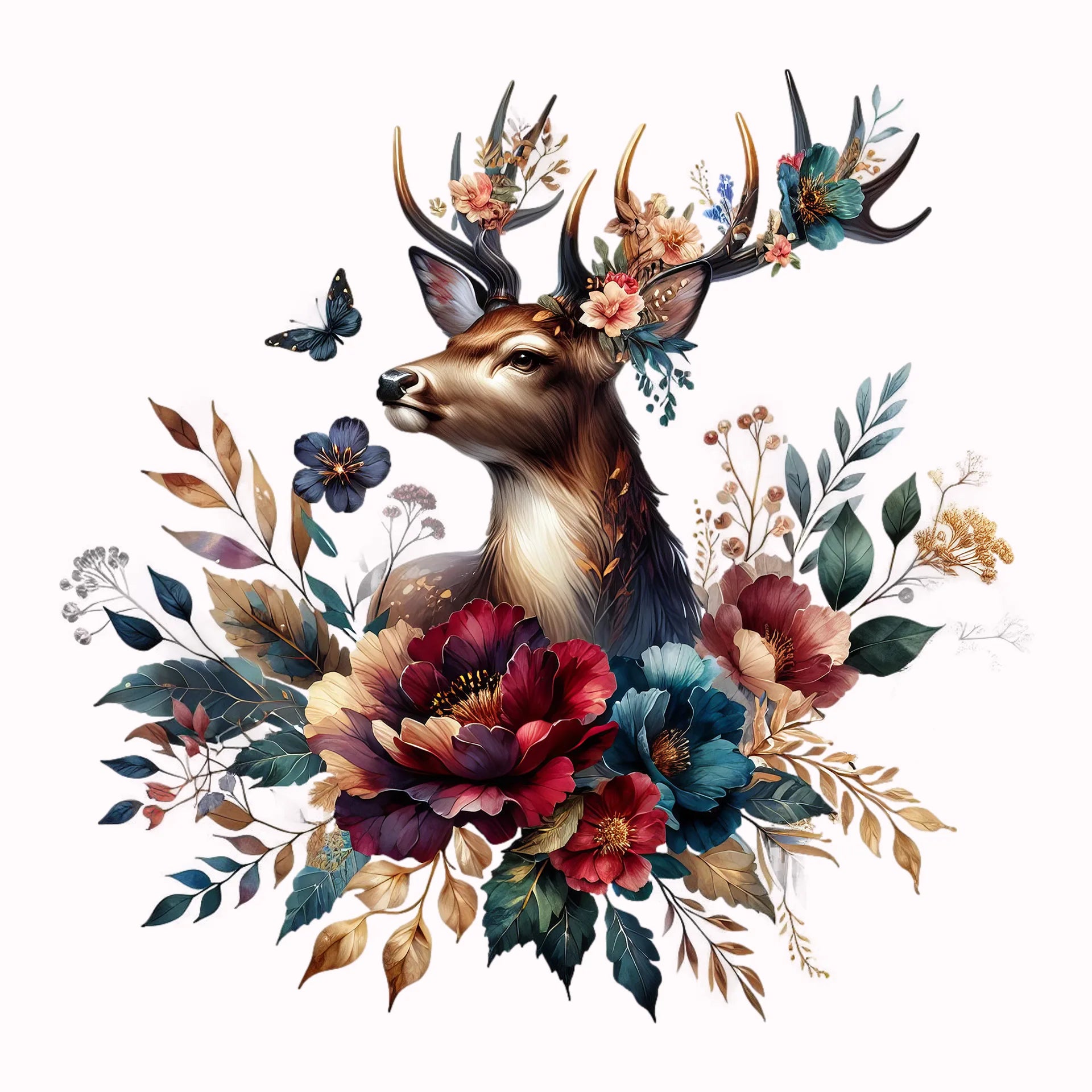 Permanent Sticker Hirsch der Stille