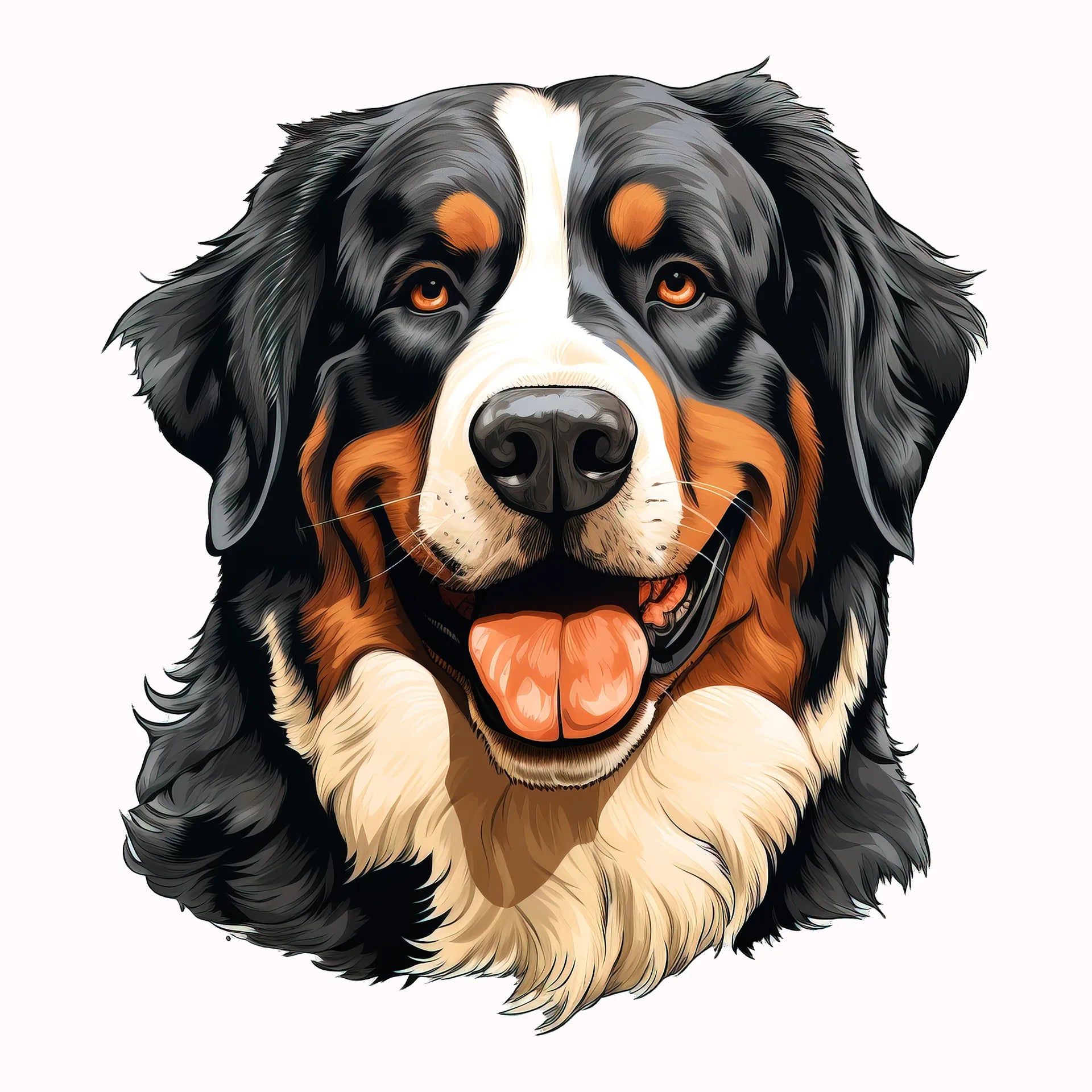 Permanent Sticker Hund Berner Sennenhund