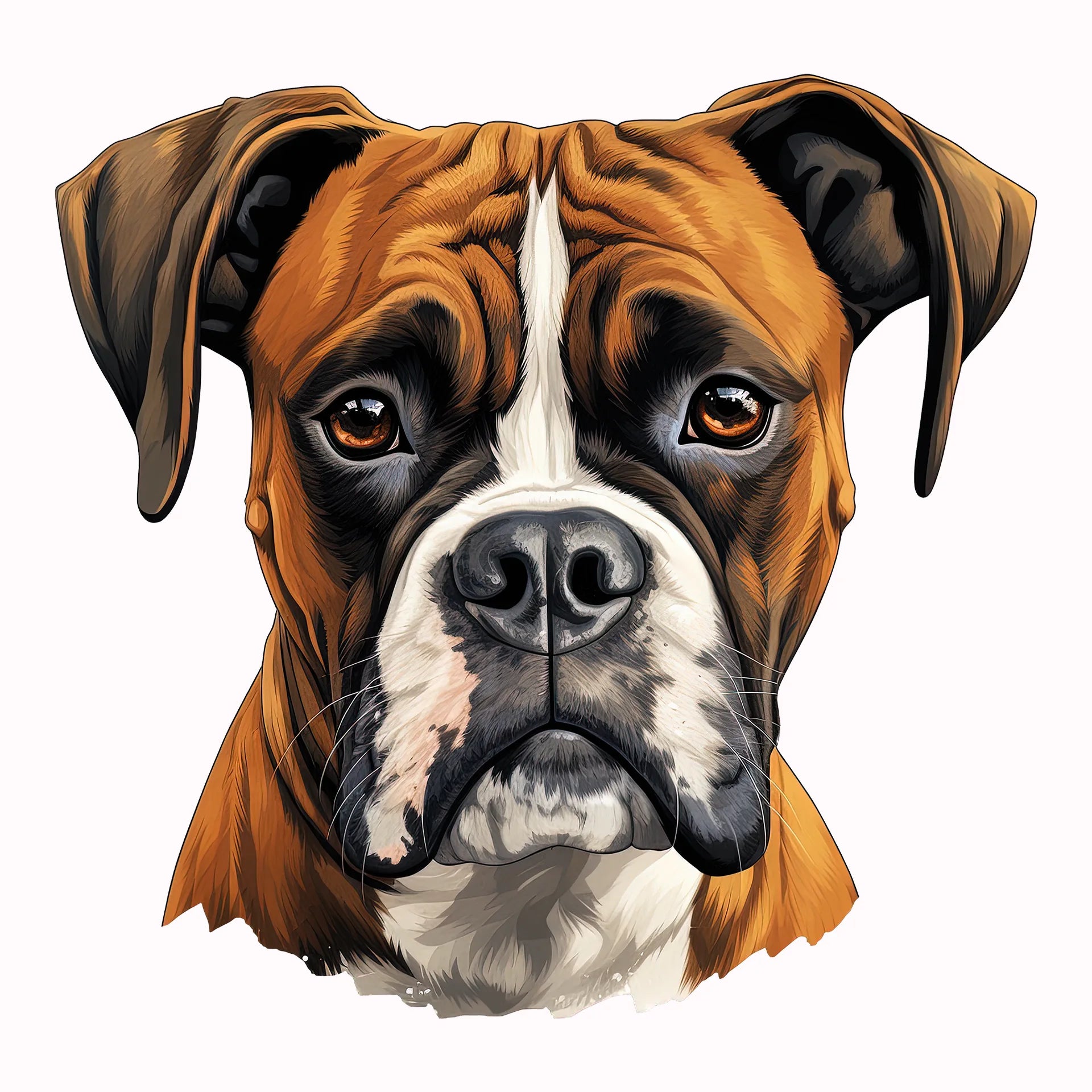 Permanent Sticker Hund Boxer
