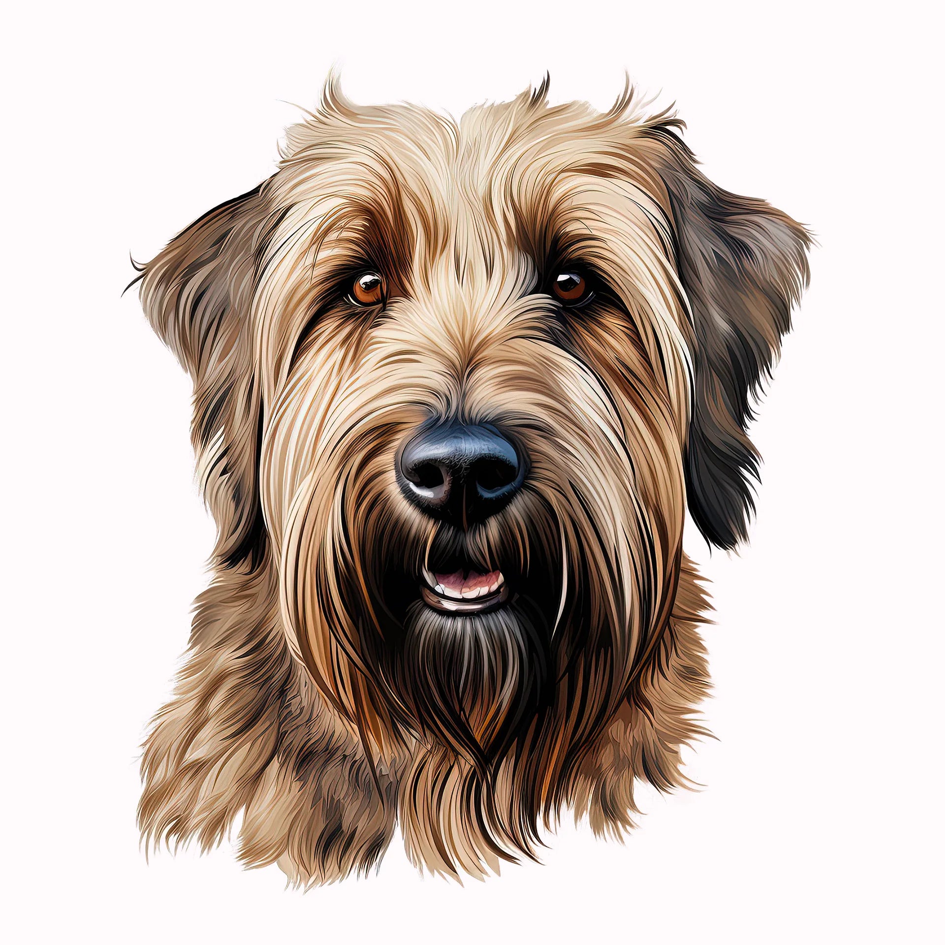 Permanent Sticker Hund Briard