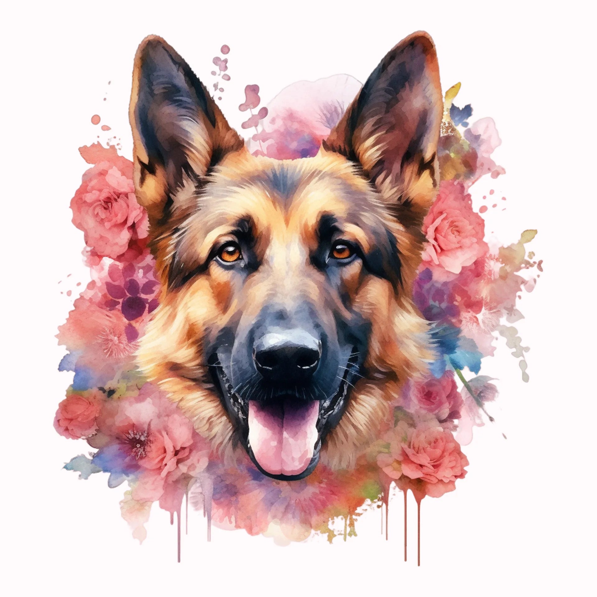 Permanent Sticker Hund Deutscher Schäferhund