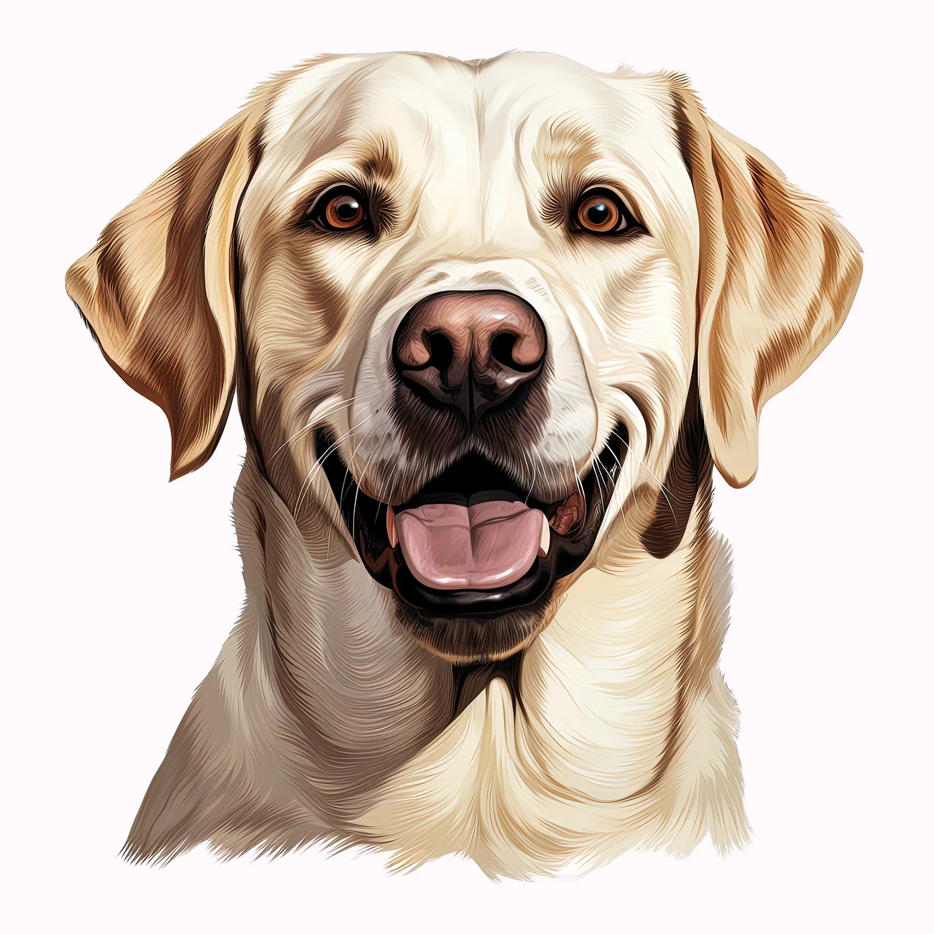 Permanent Sticker Hund Labrador