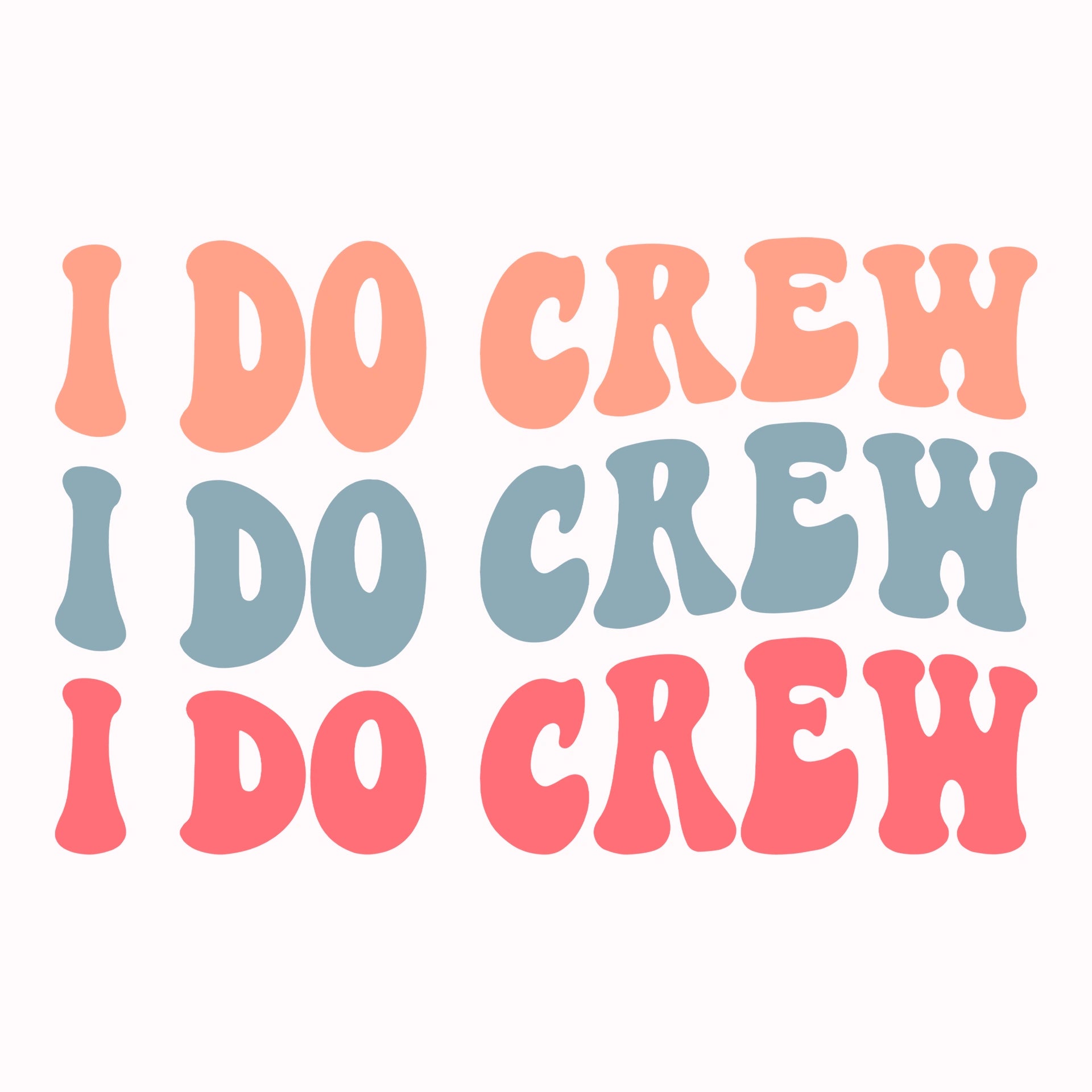Permanent Sticker I DO CREW Junggesellenabschied