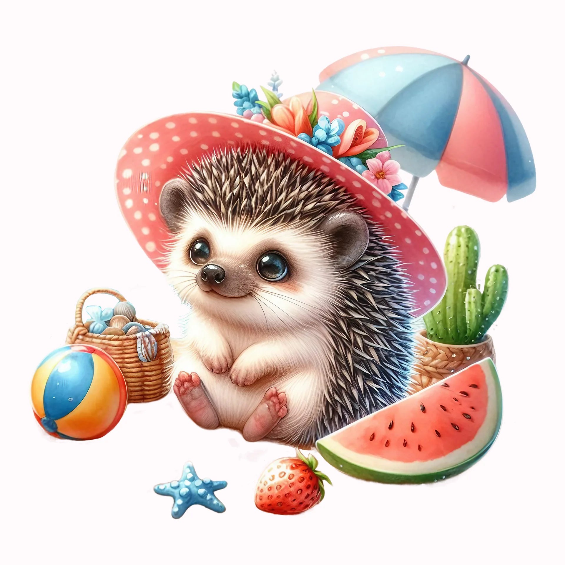 Permanent Sticker Igel Sommerpickser