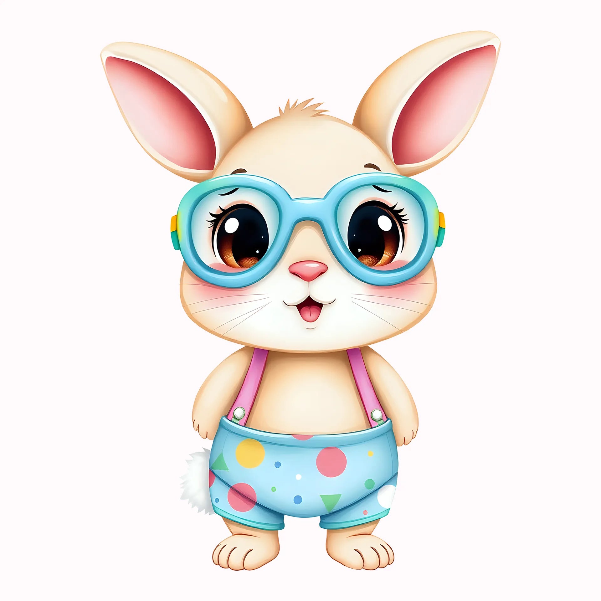 Permanent Sticker Kaninchen Bommel im Urlaub