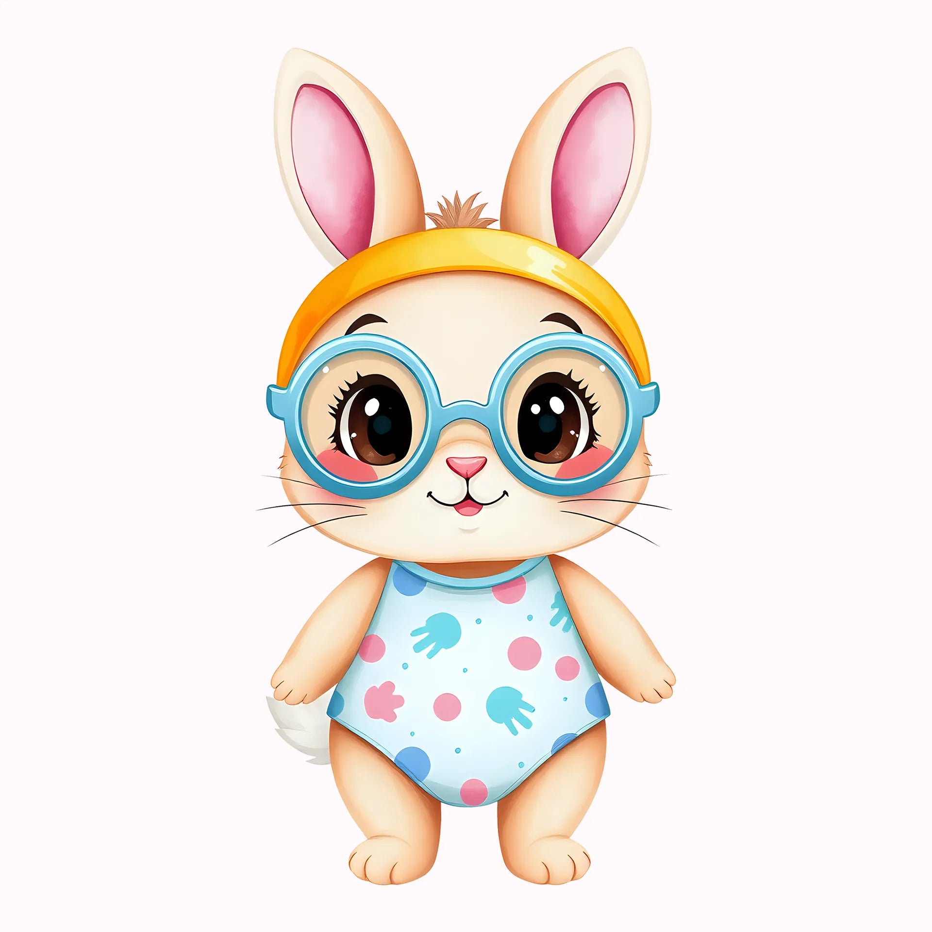 Permanent Sticker Kaninchen Lotti im Urlaub