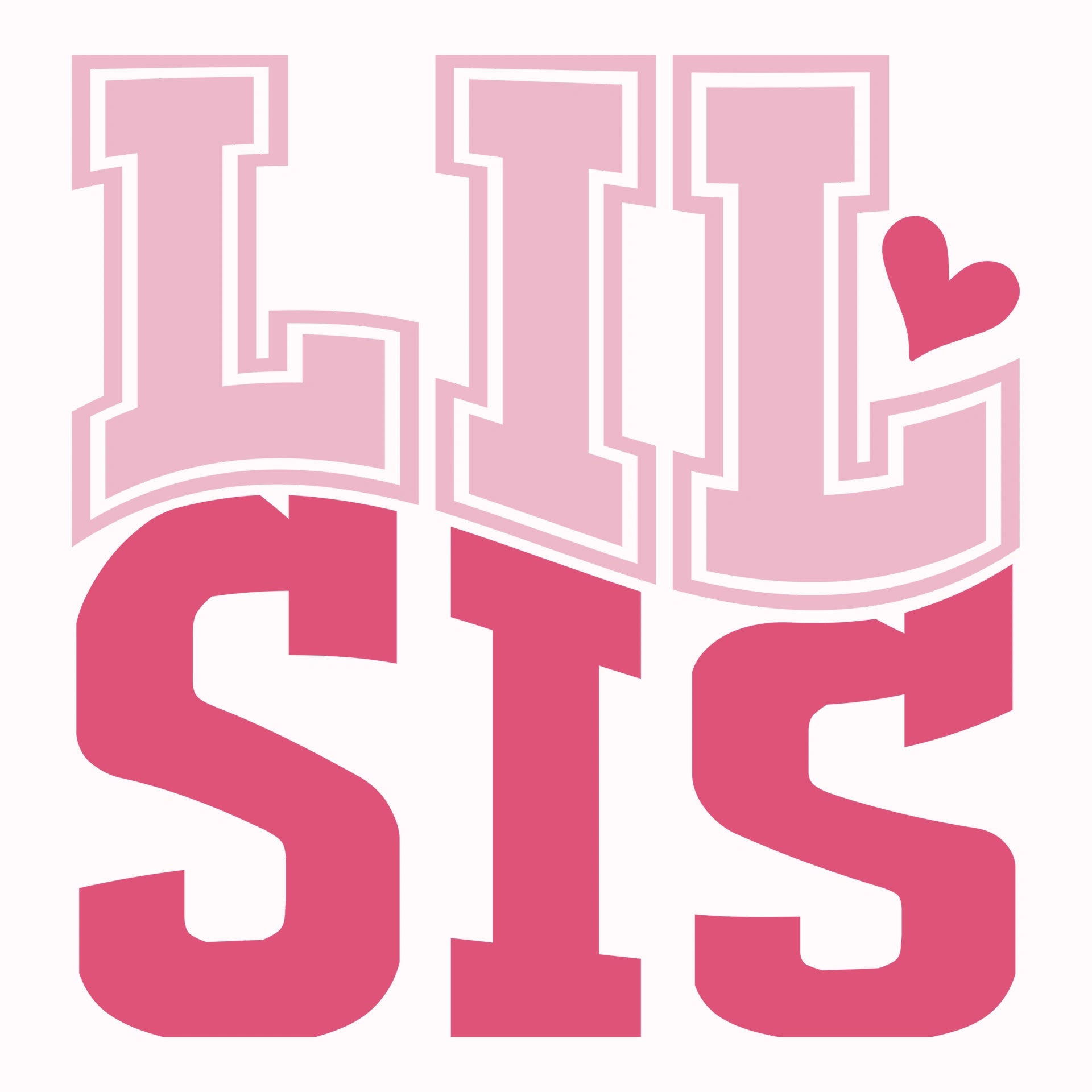 Permanent Sticker Kleine Schwester - Lil Sis
