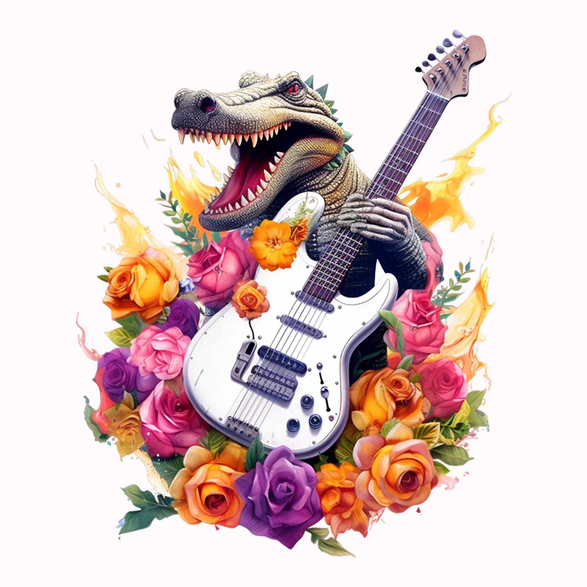 Permanent Sticker Krokodil Rocker