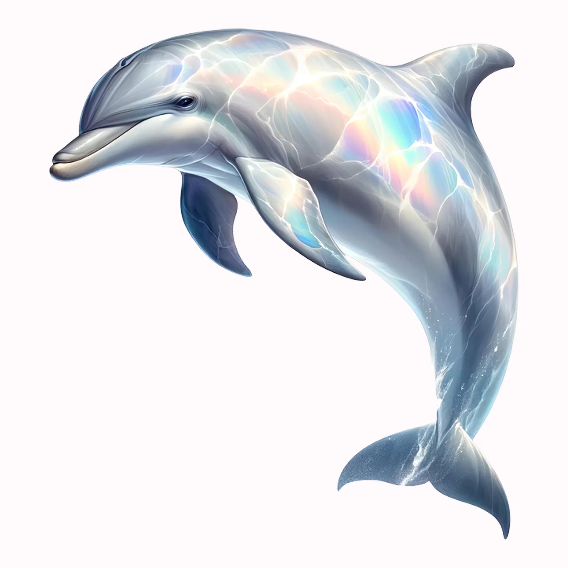 Permanent Sticker Lichtdelfin