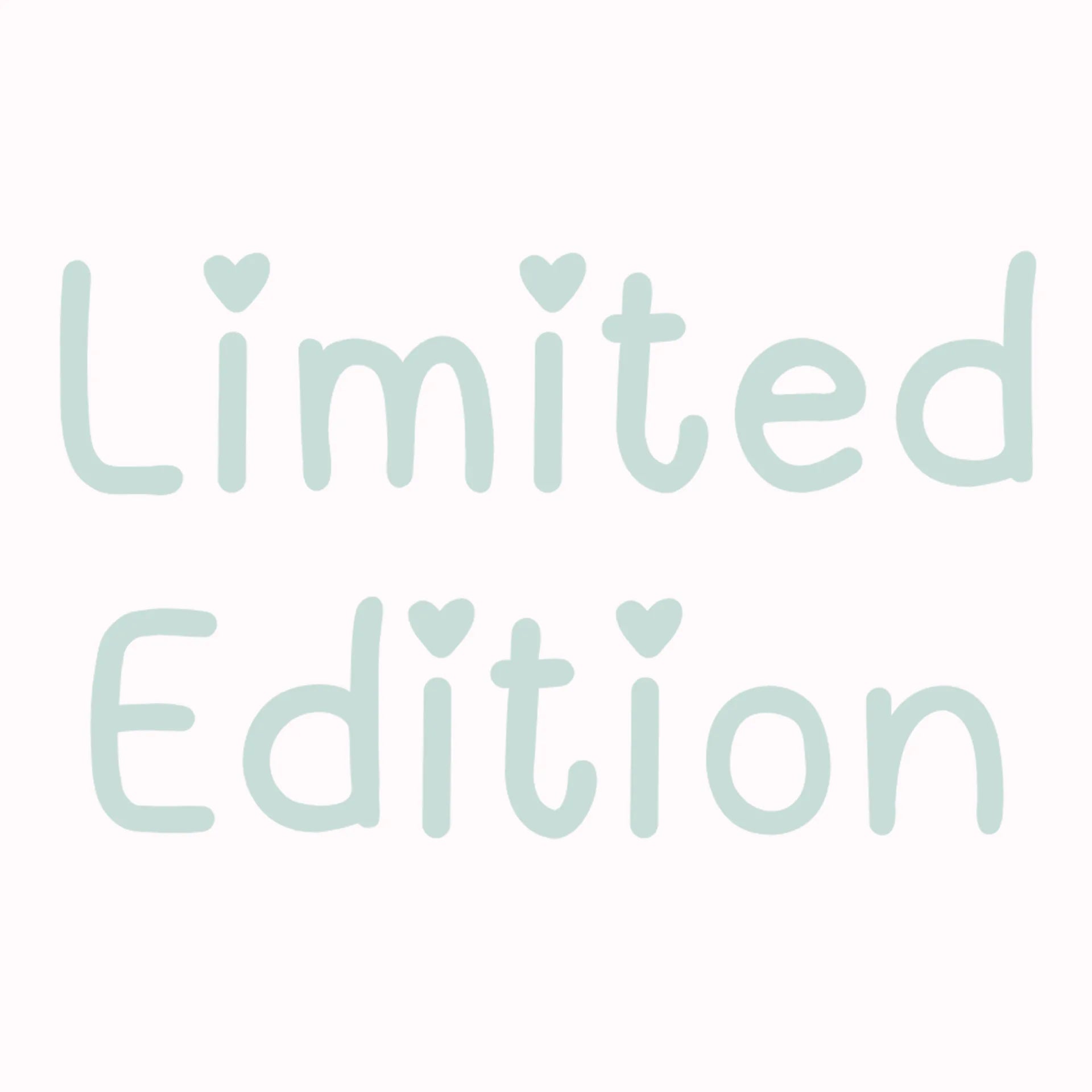 Permanent Sticker Limited Edition Herzchen Blau