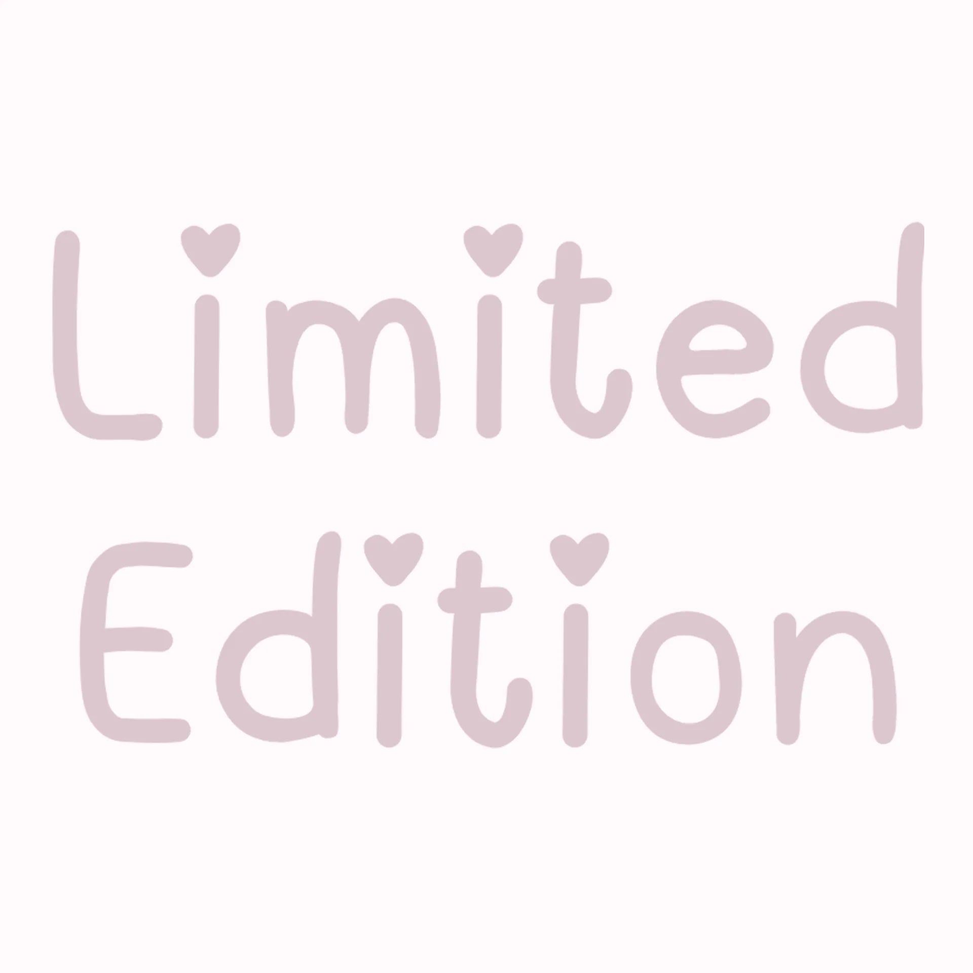 Permanent Sticker Limited Edition Herzchen Rosa