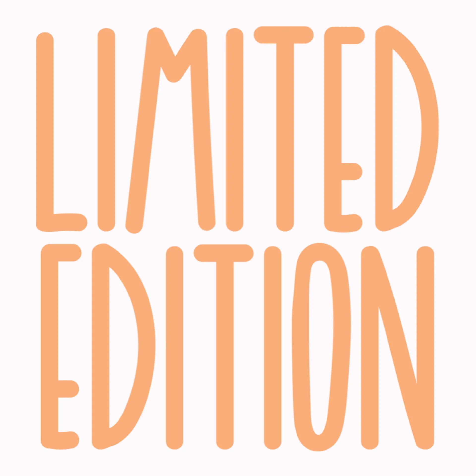 Permanent Sticker Limited Edition Orange