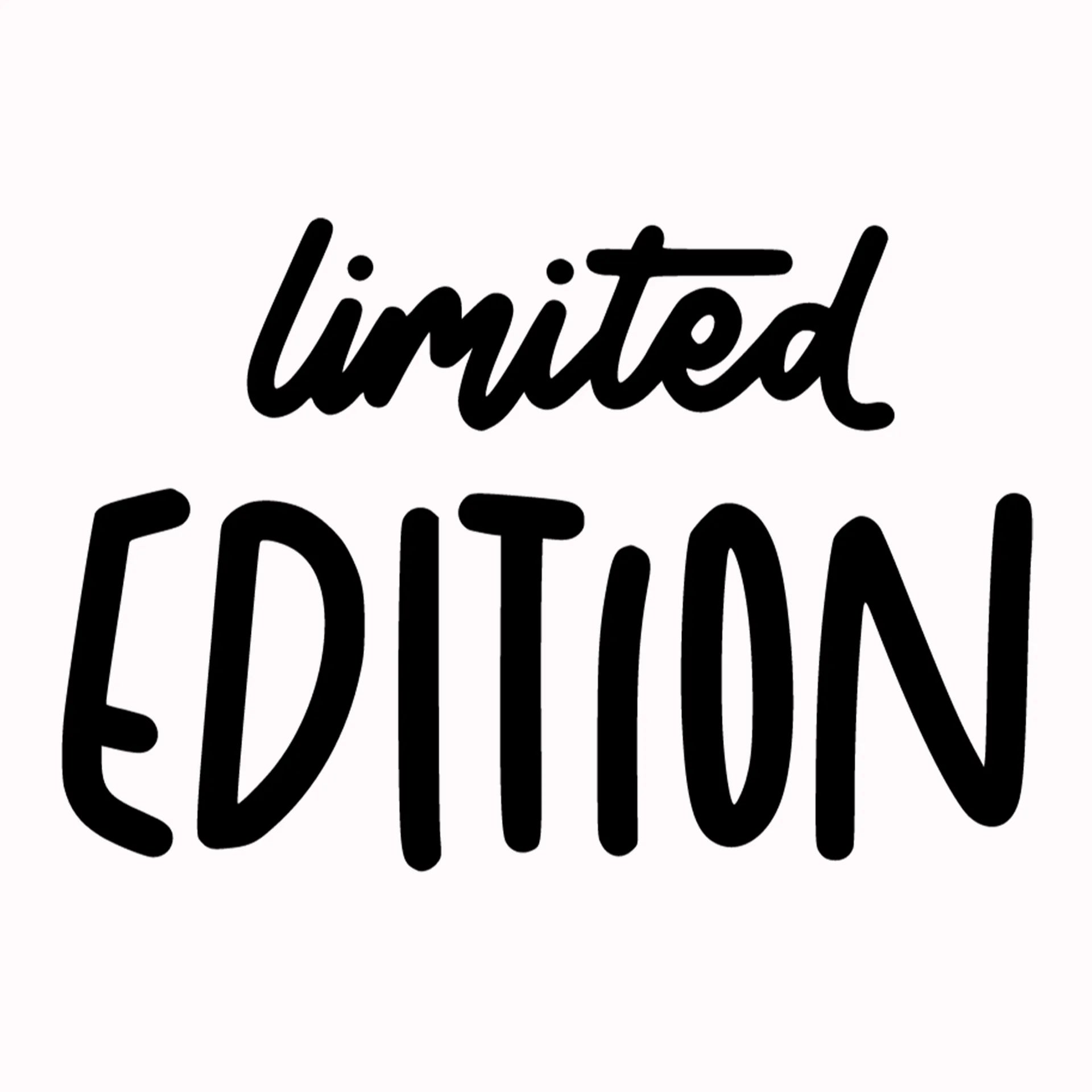 Permanent Sticker Limited Edition Schwarz