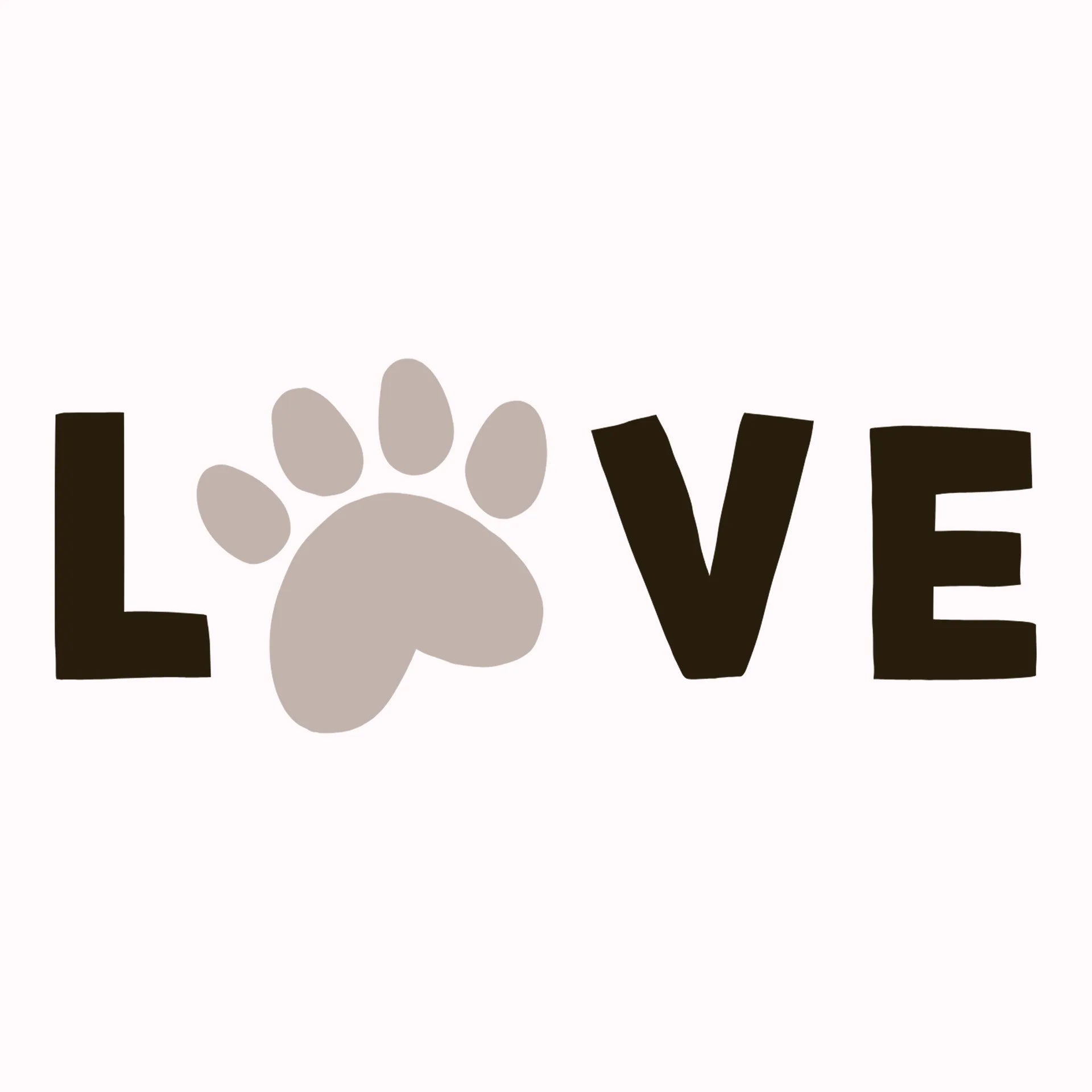 Permanent Sticker Love Pfote