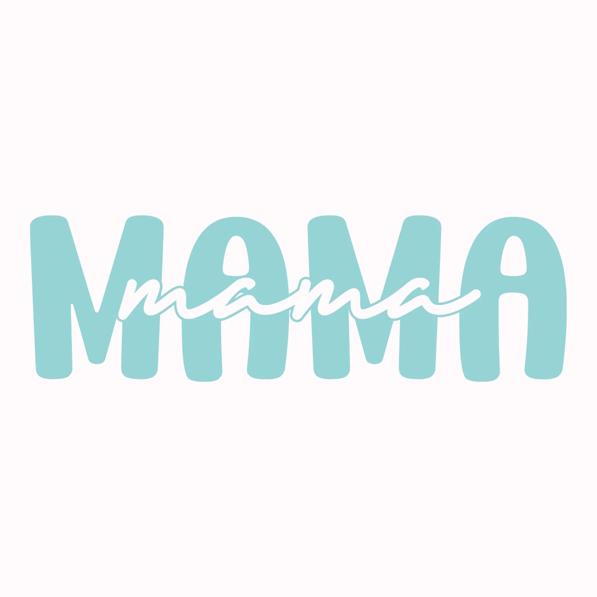 Permanent Sticker Mama Blau
