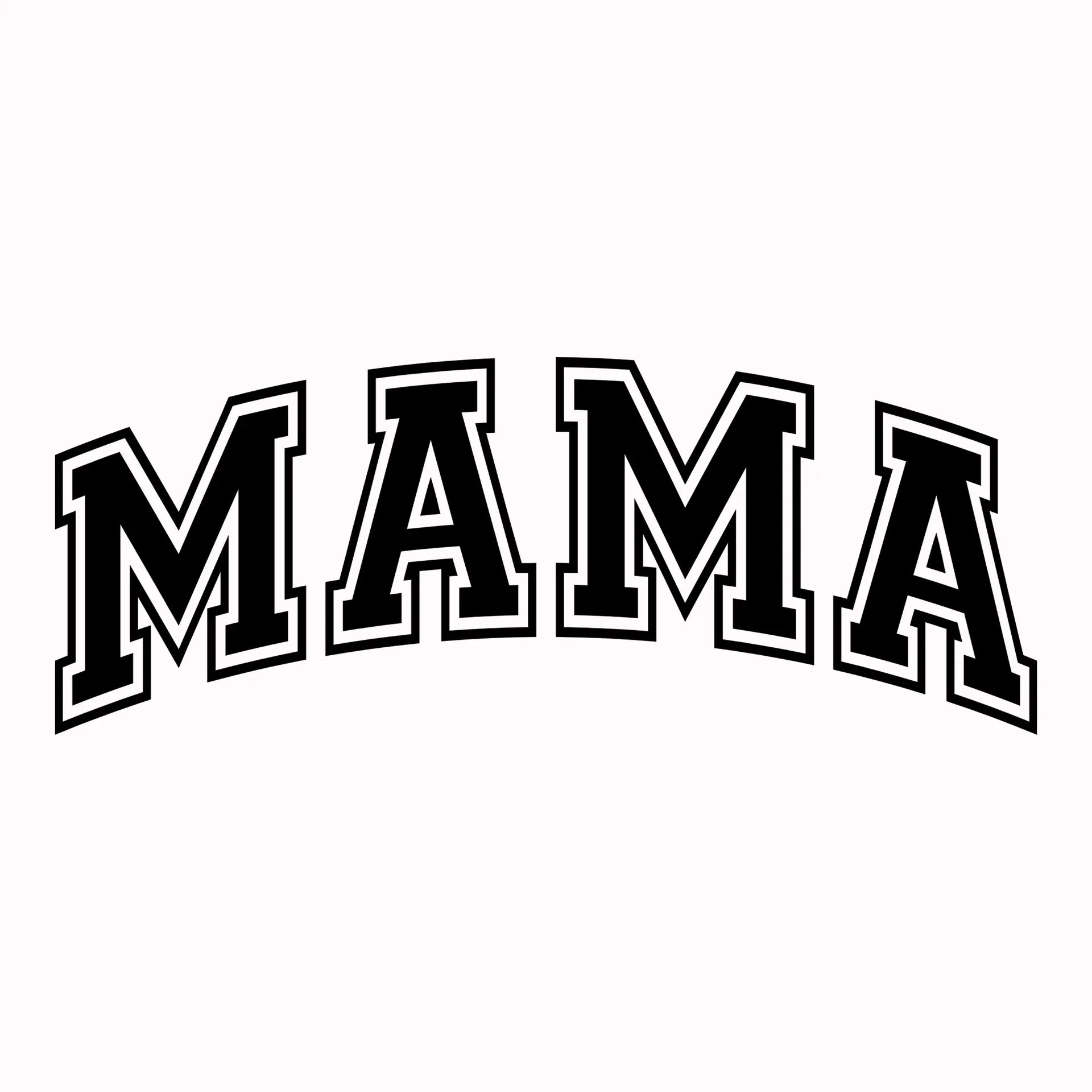 Permanent Sticker Mama Schriftzug
