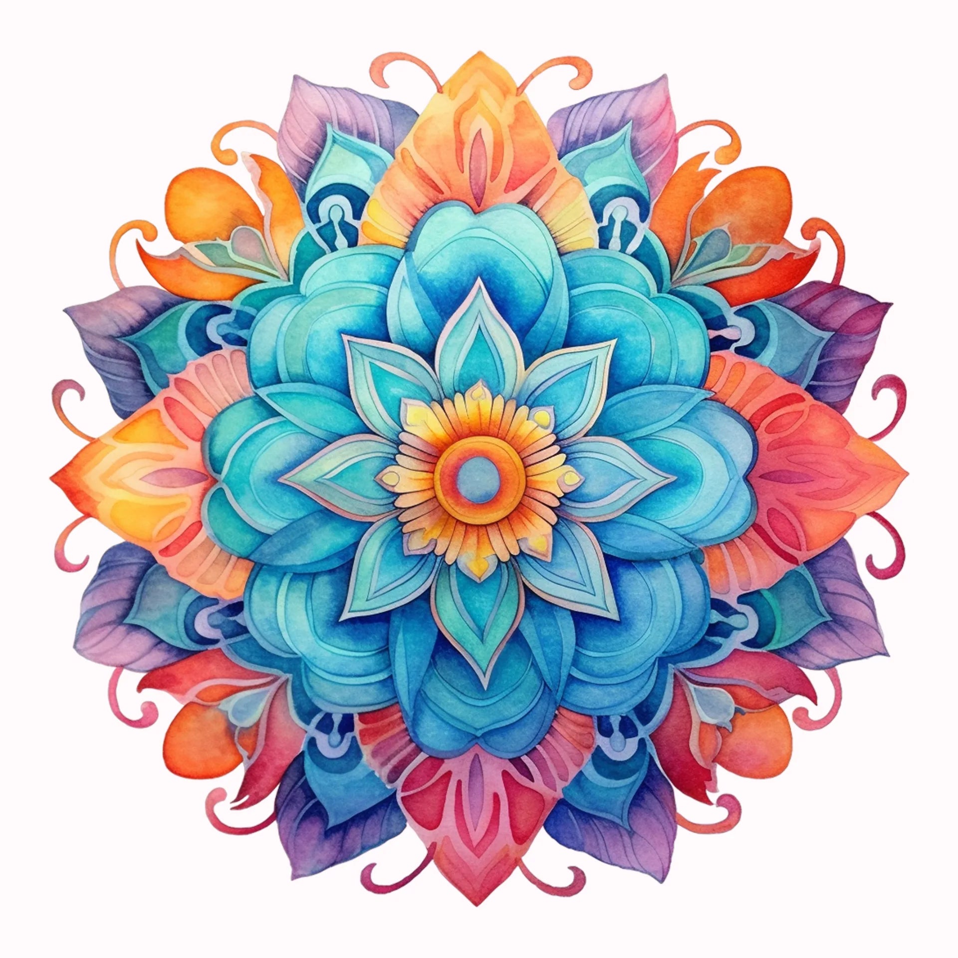Permanent Sticker Mandala Floraler Zauber