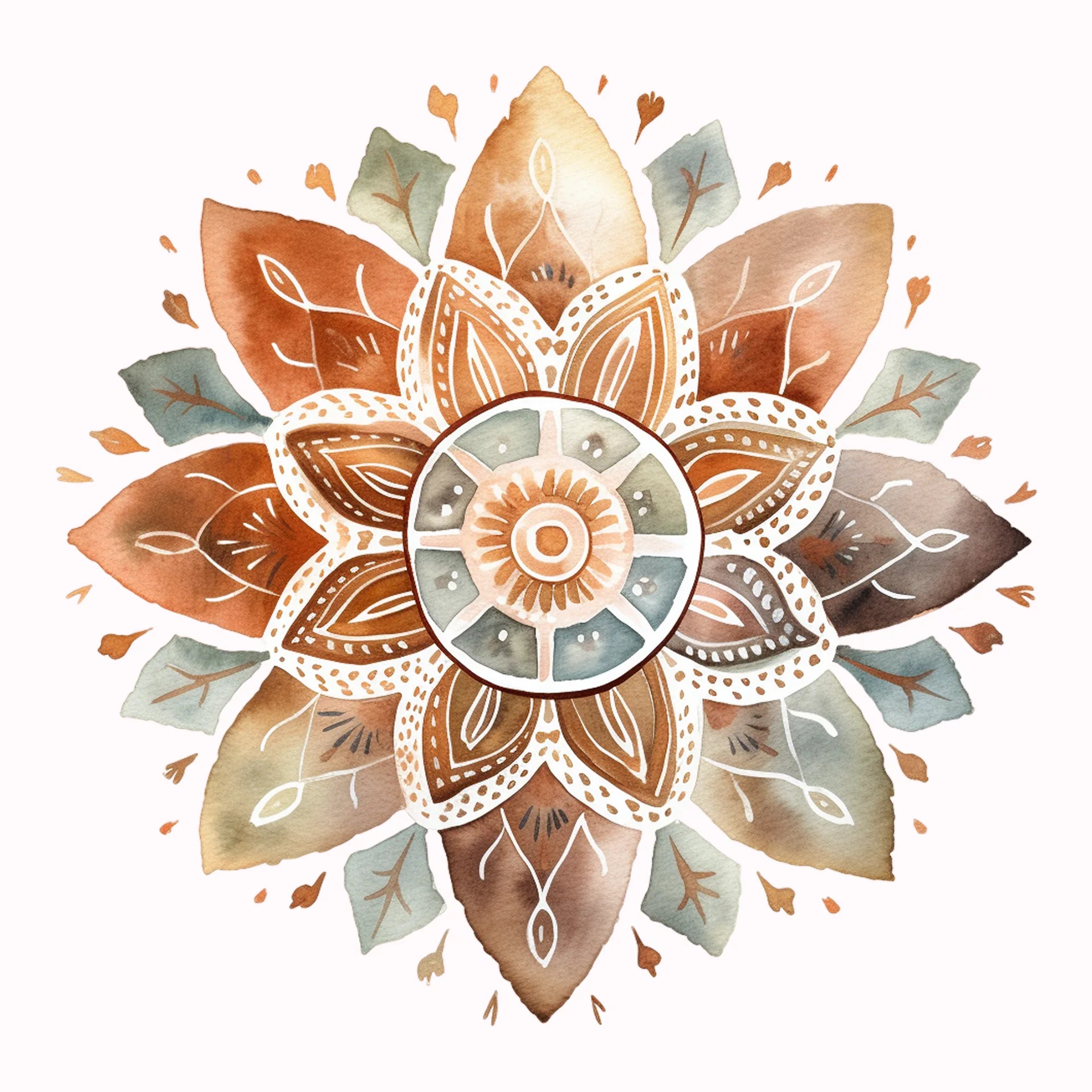 Permanent Sticker Mandala Lotuslicht