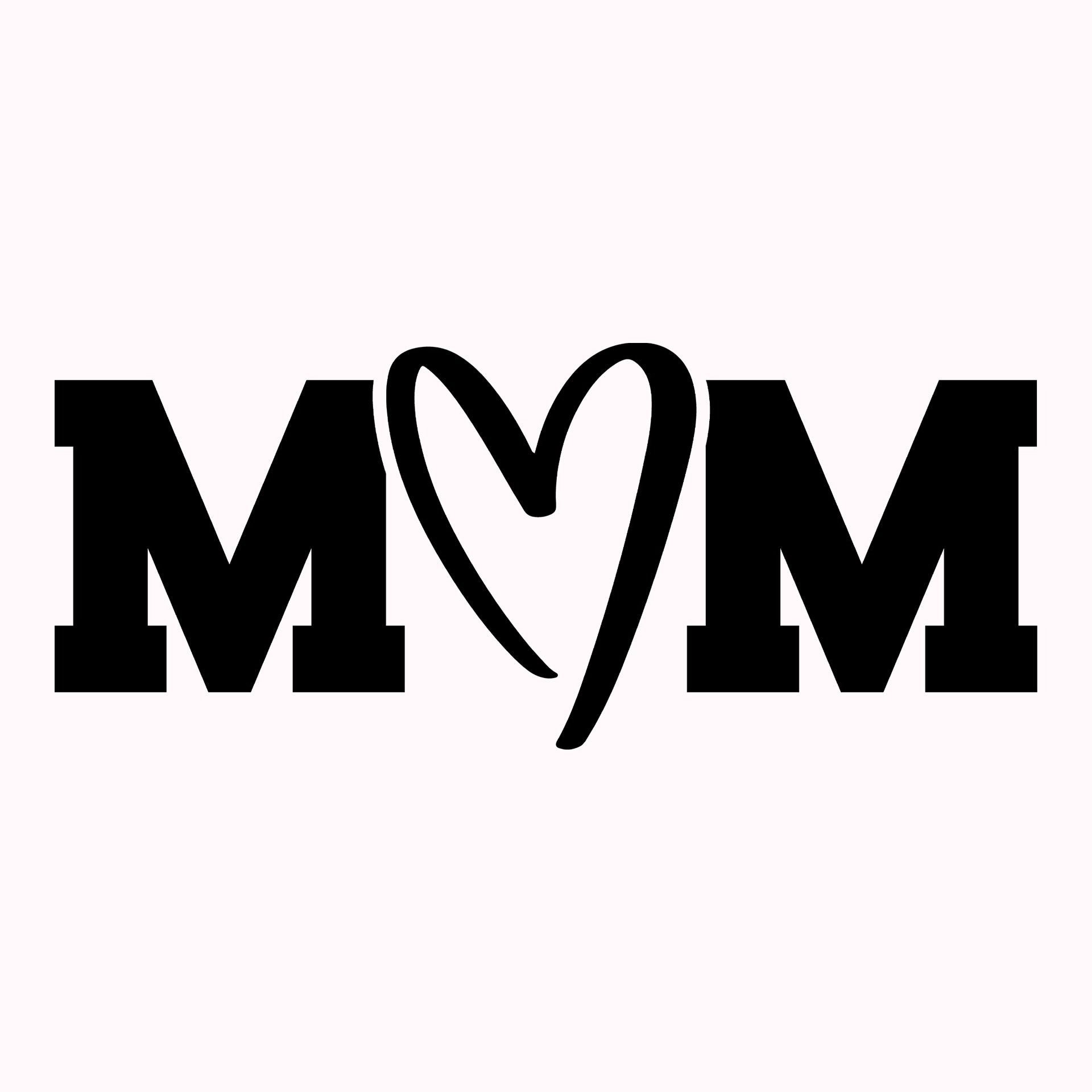 Permanent Sticker Mom schwarz